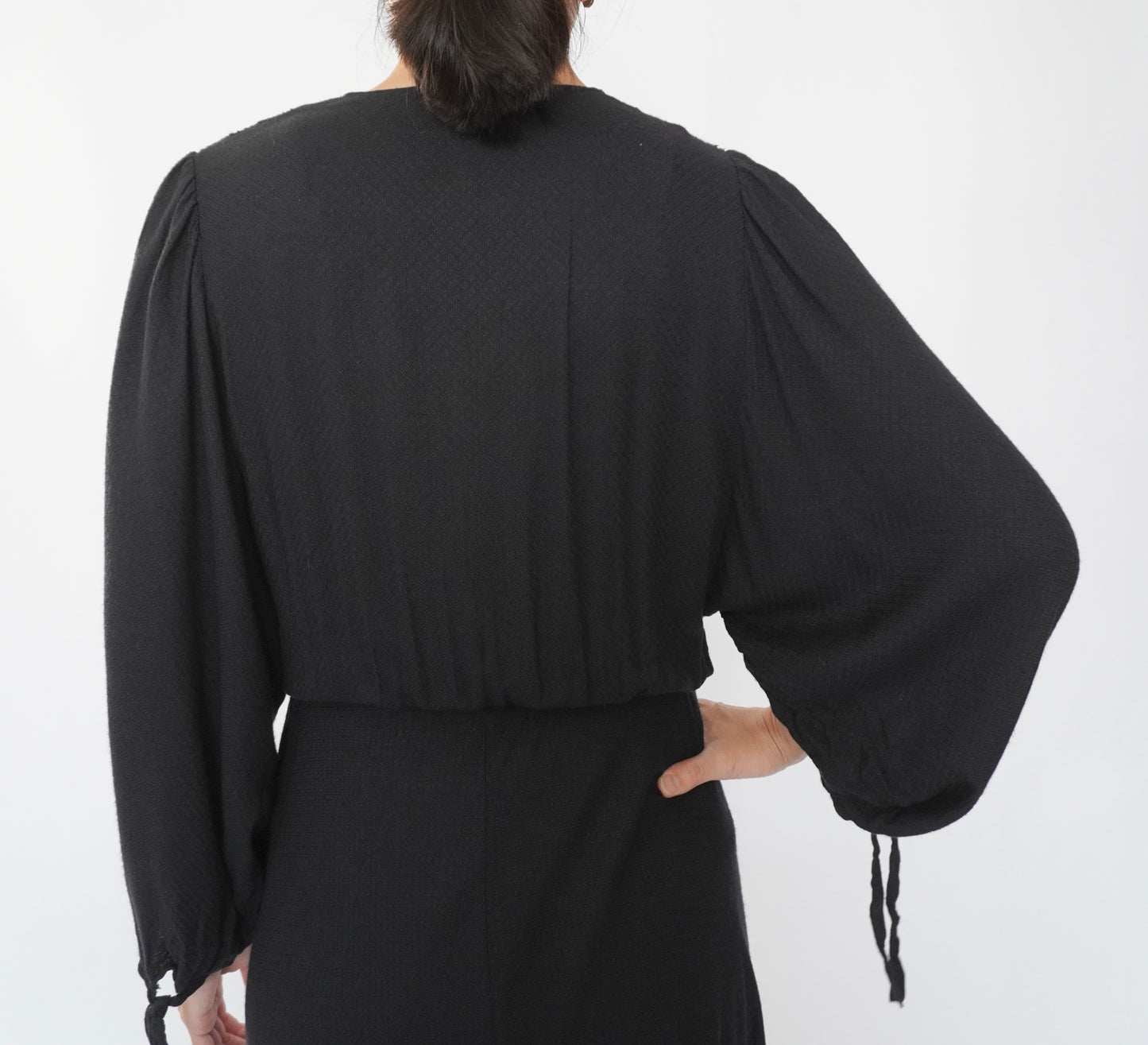 90s EURO Design Black Dress