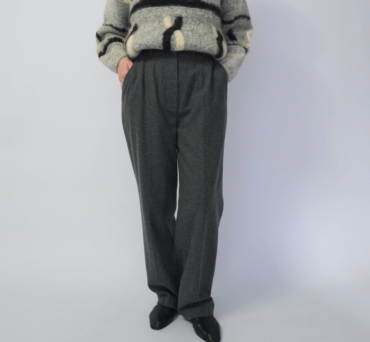 90s Gray Wool Pants