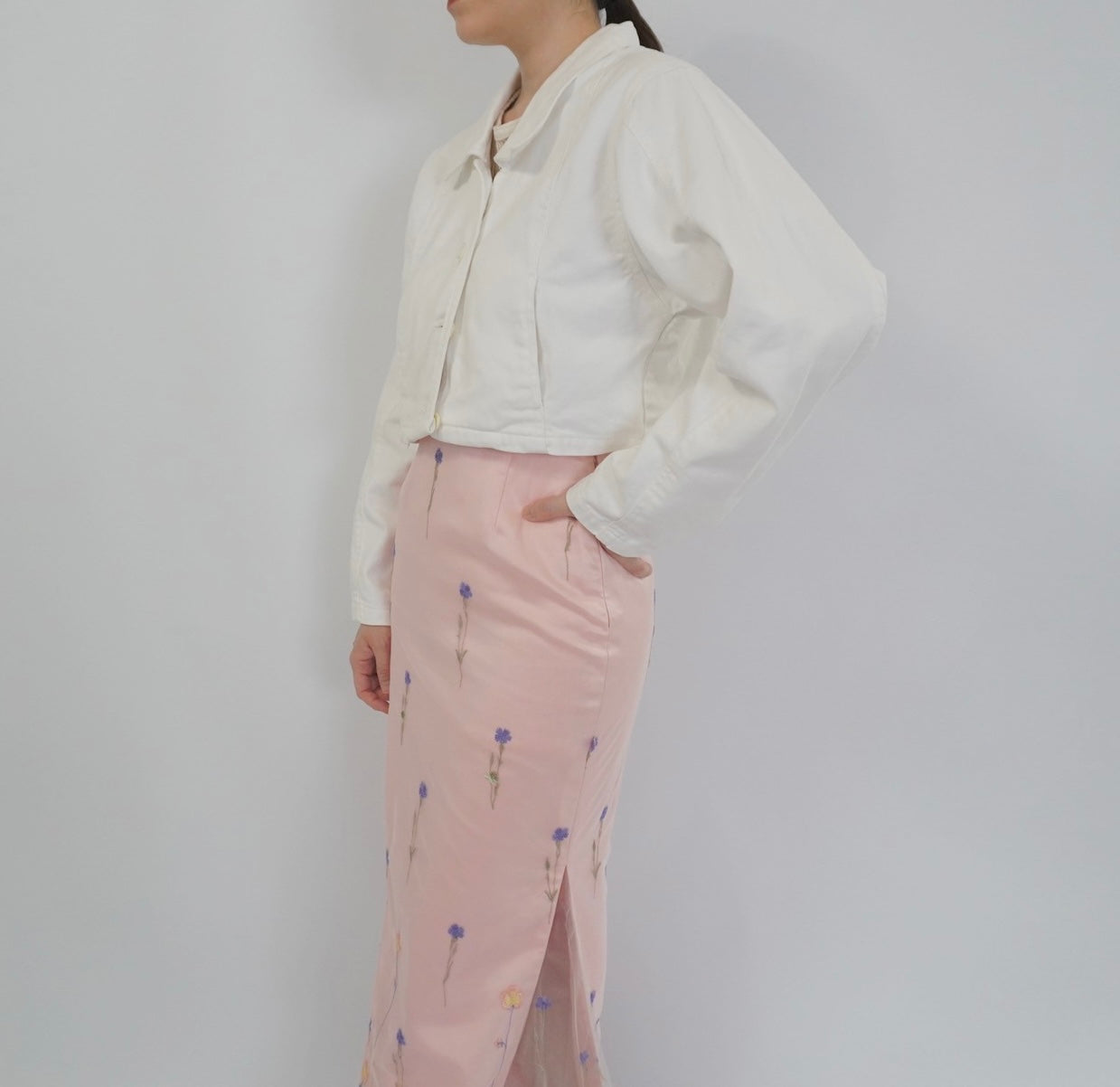 90s White Cotton Jacket
