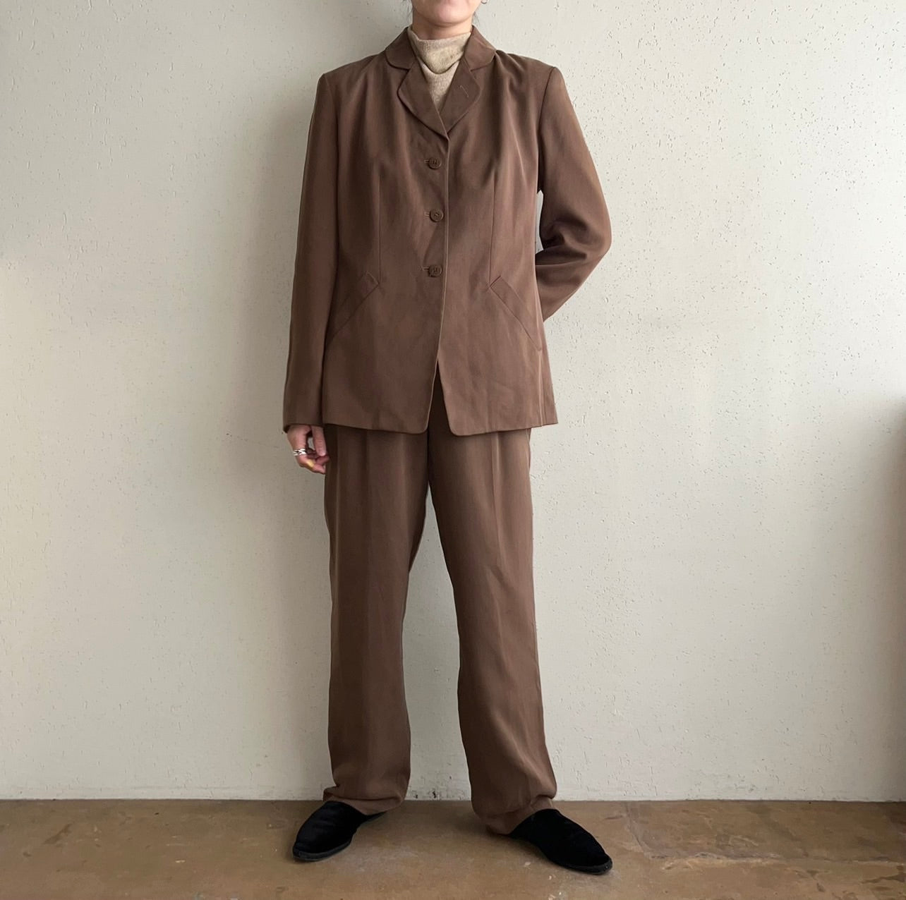 90s "ANN TAYLOR" Silk Two-Piece