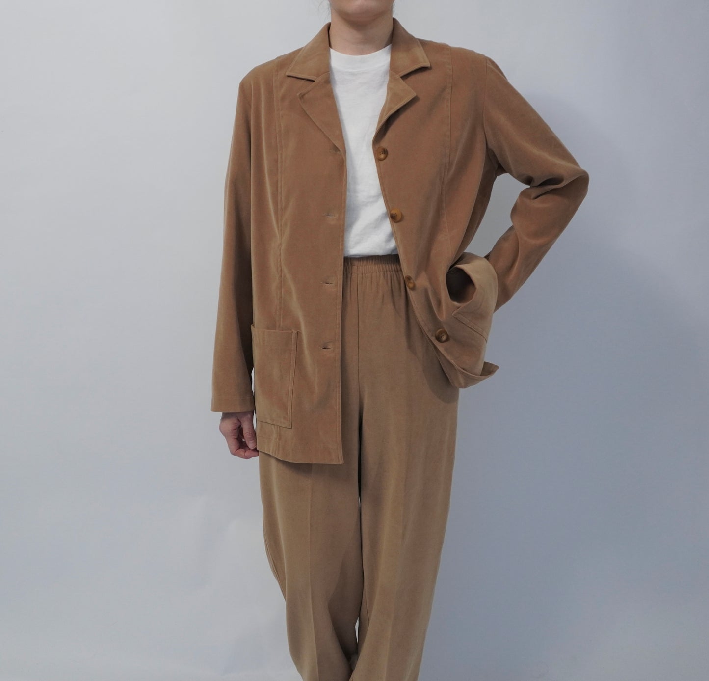 90s Beige Two-Piece