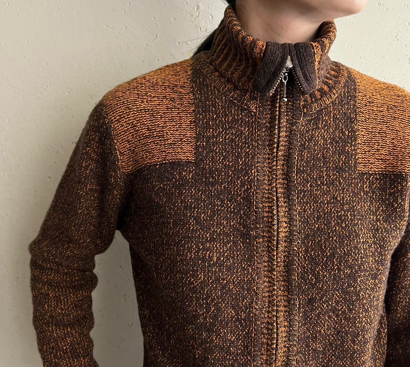 90s Silk Zipped Knit