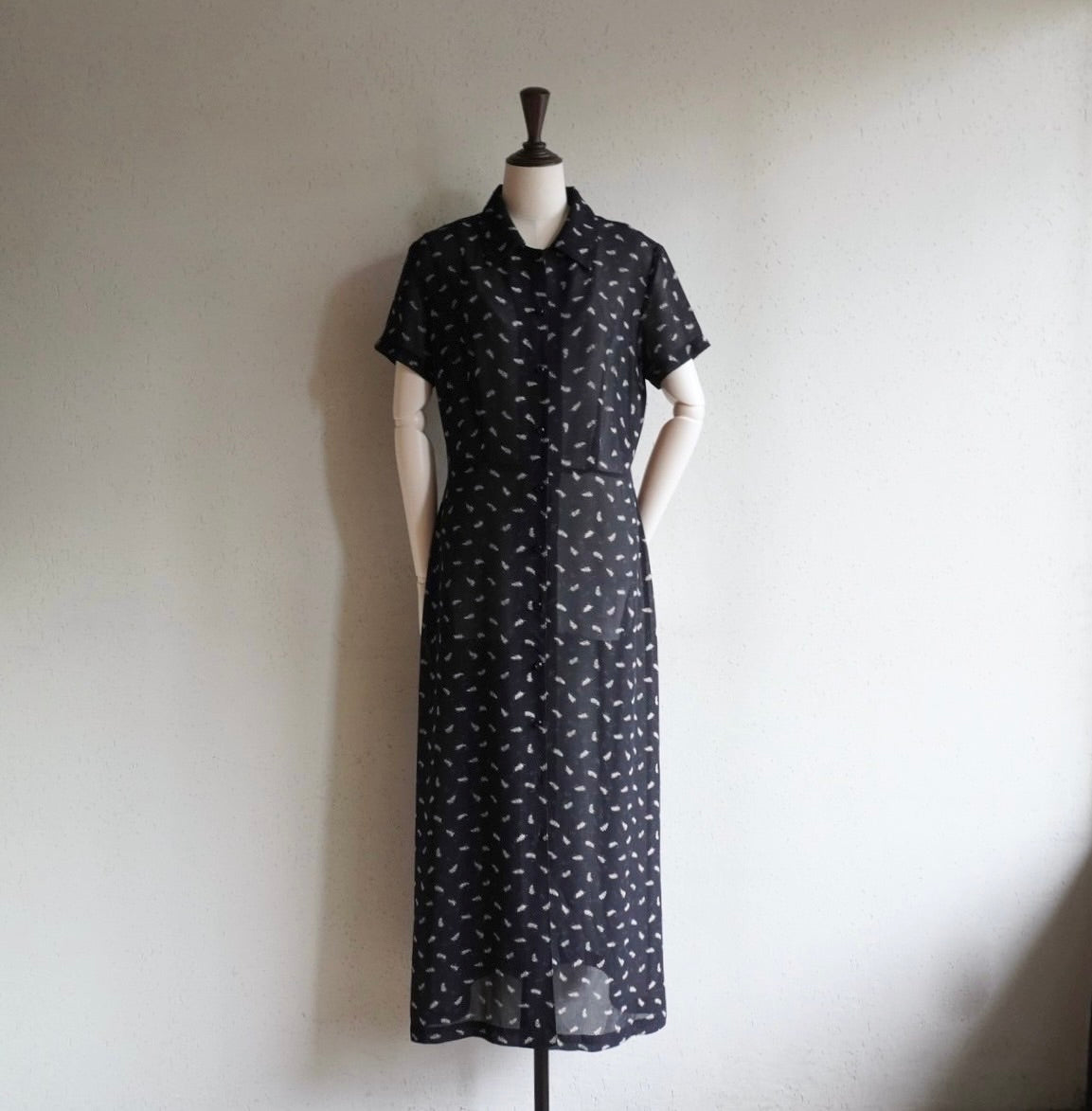 90s Printed Maxi Dress