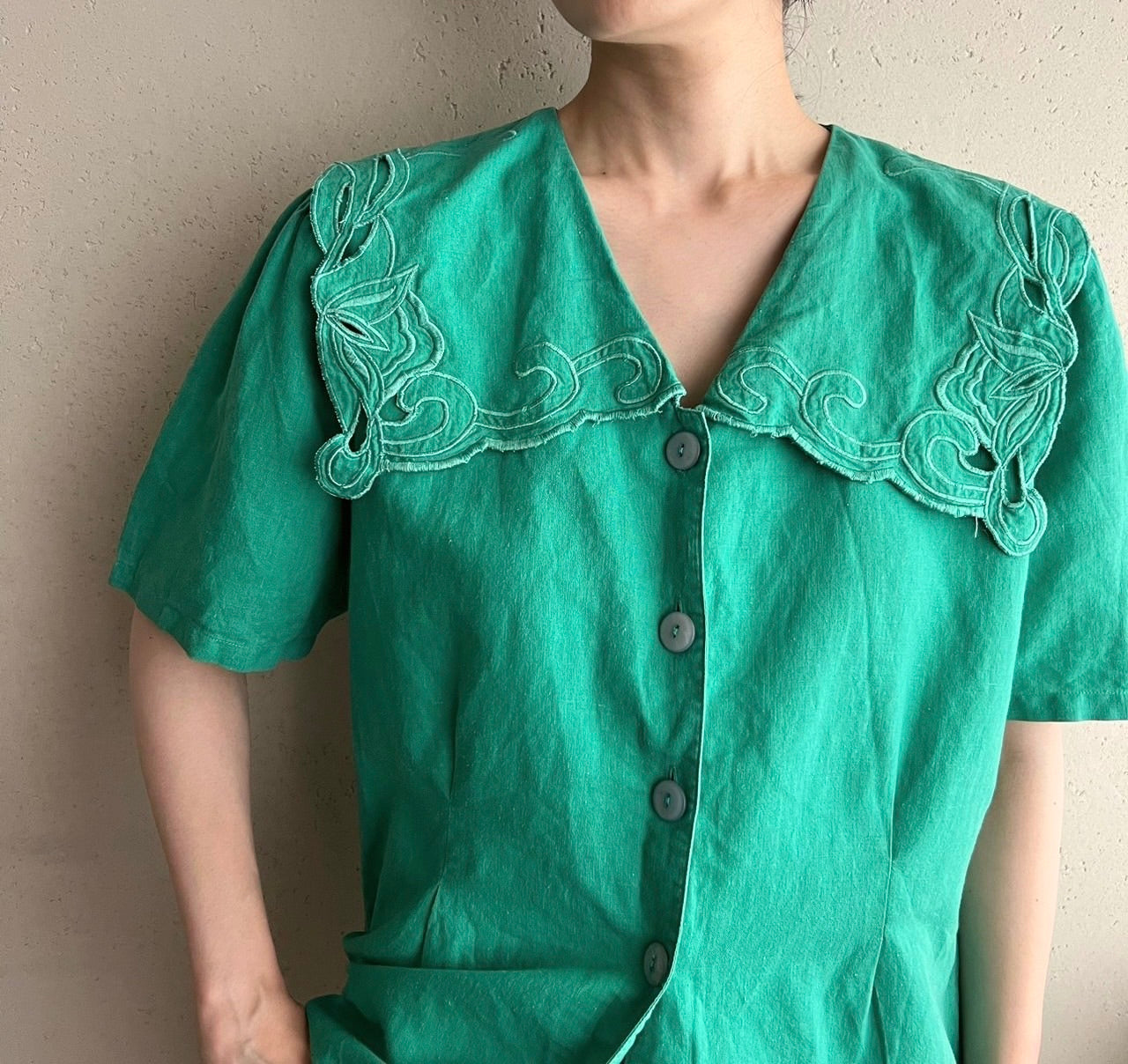 90s Design Ramie Blouse