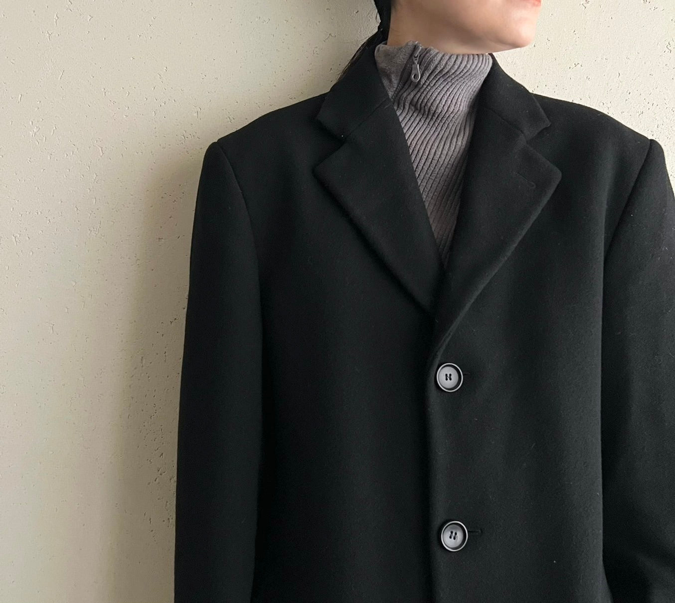 90s Cashmere Coat Made in Italy