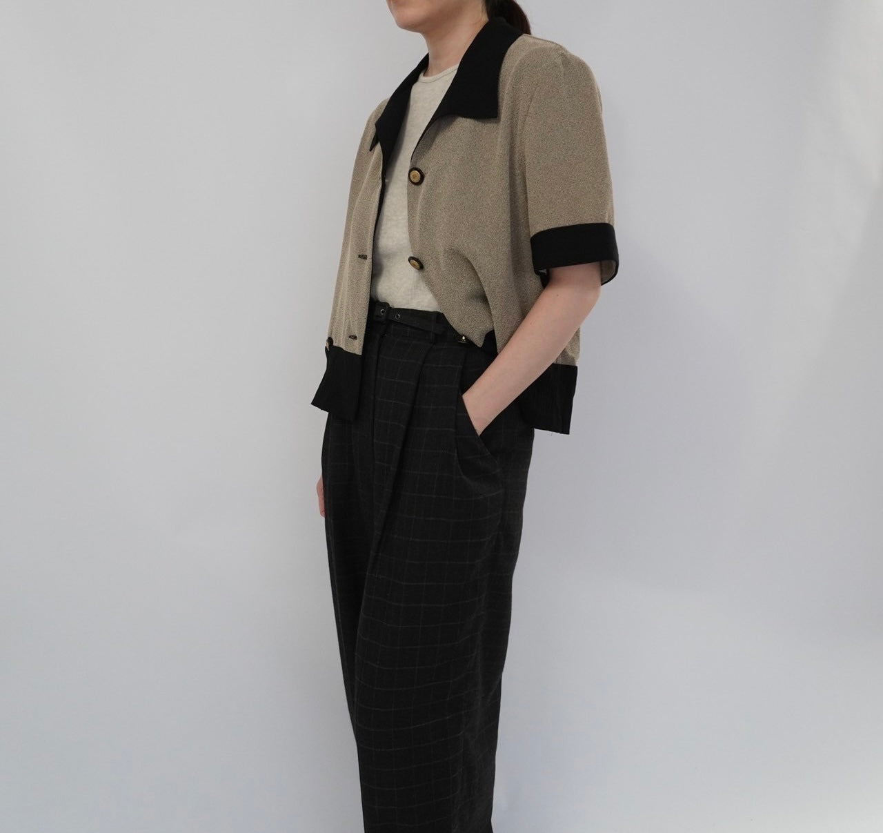 90s Two Tone Design Shirt,Jacket