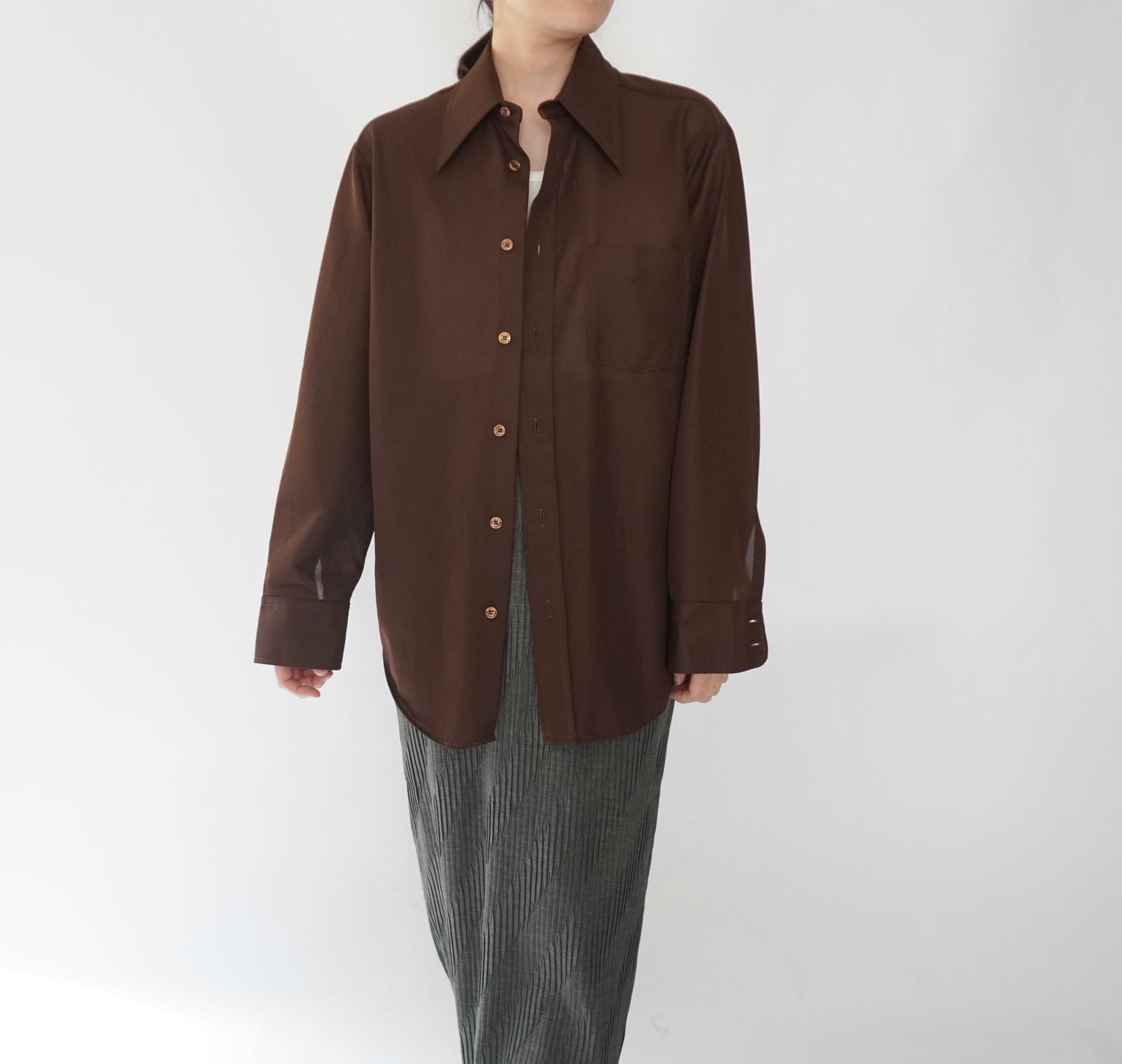 70s Brown Shirt