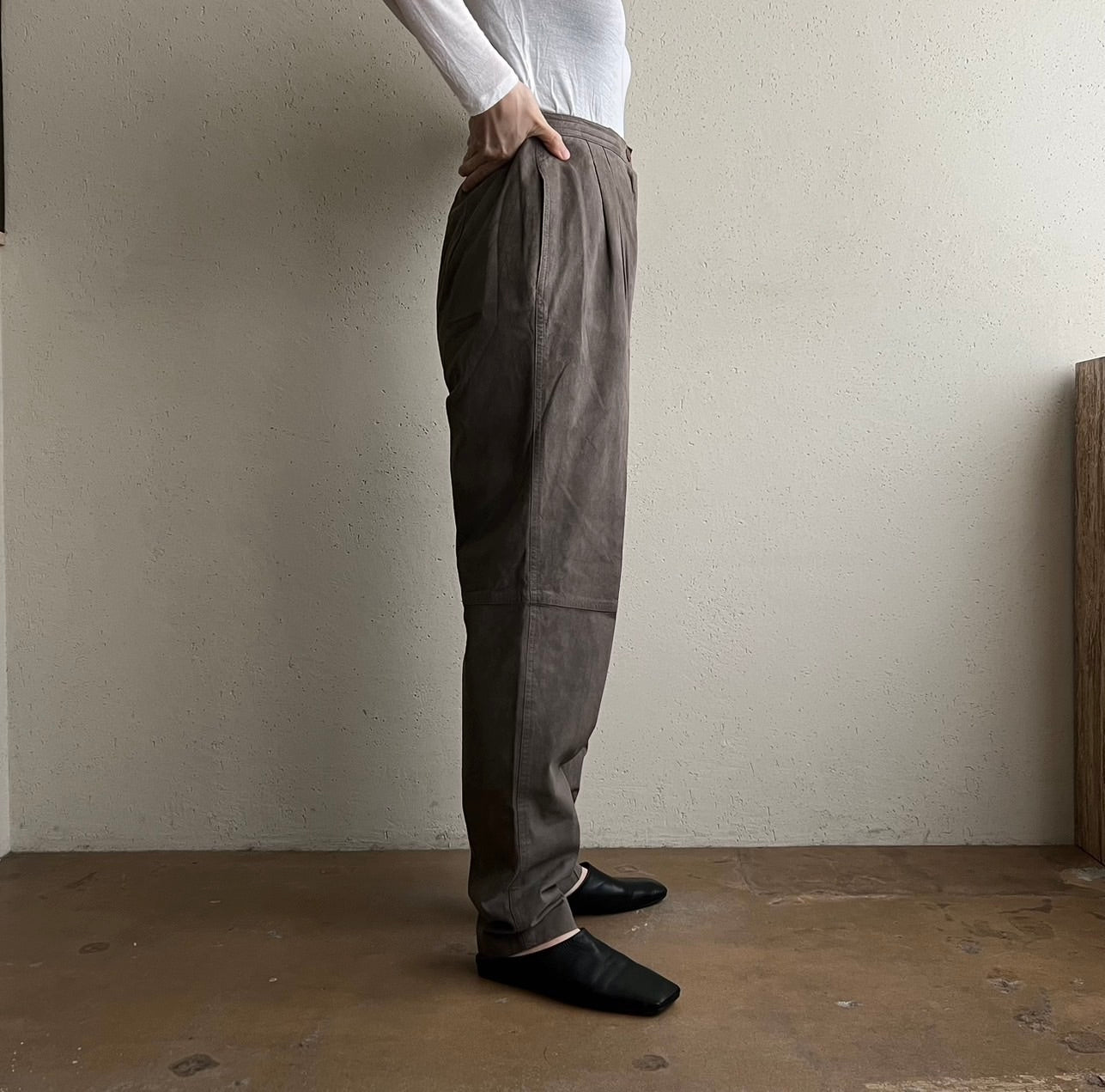 80s Suede Two-Piece Made in USA