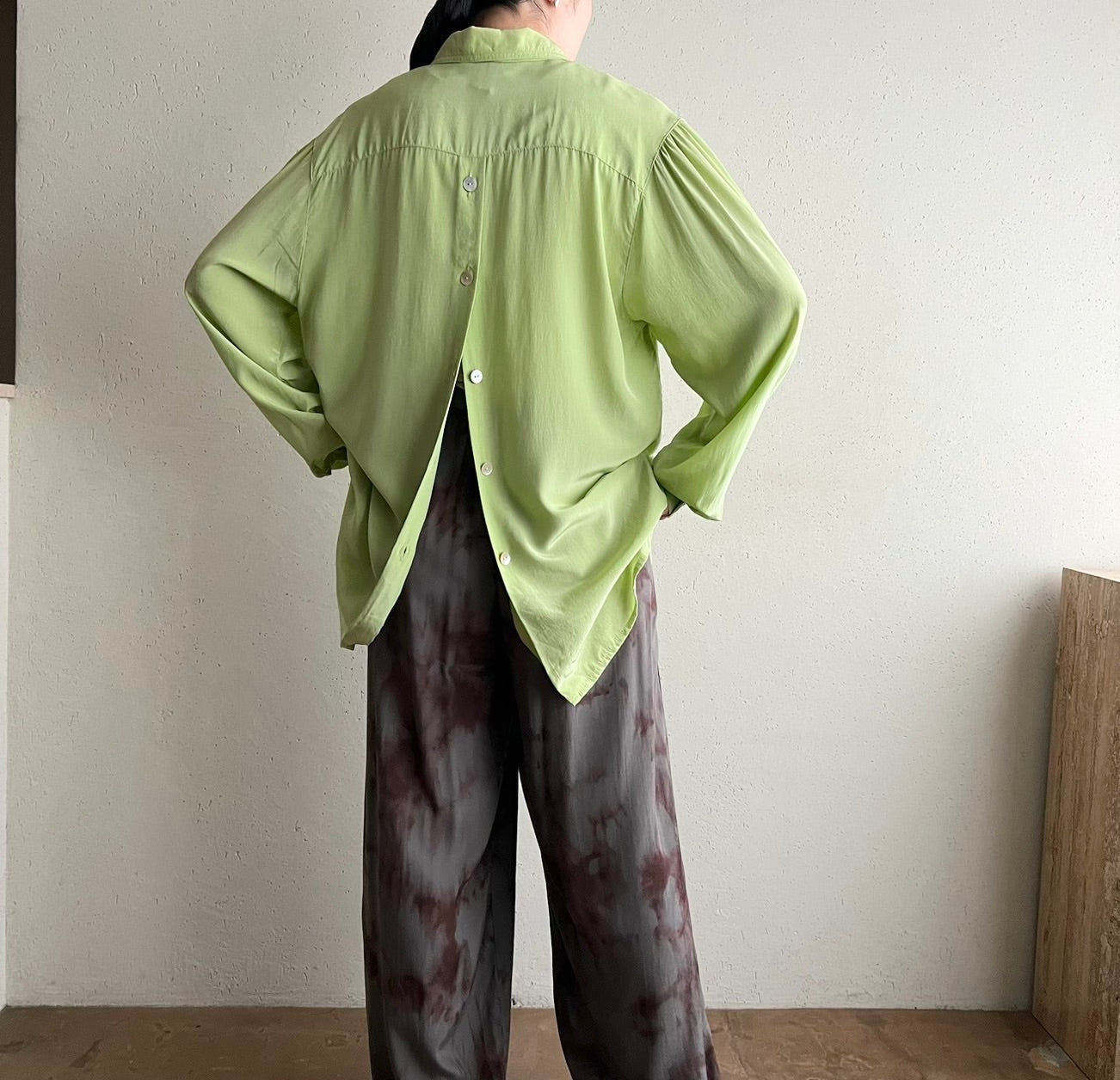 90s Design Silk Shirt