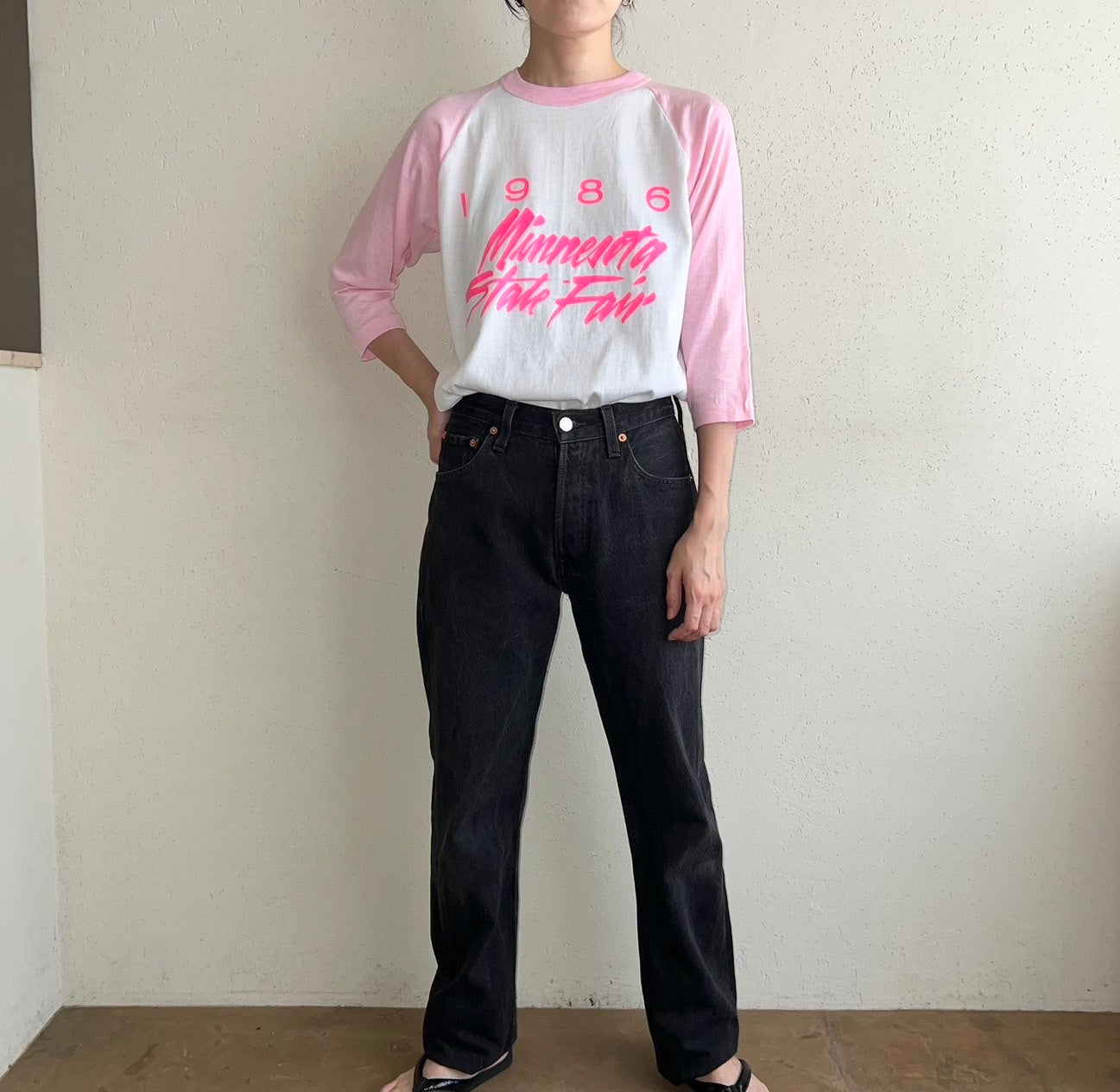 80s Raglan Sleeve T-shirt Made in USA