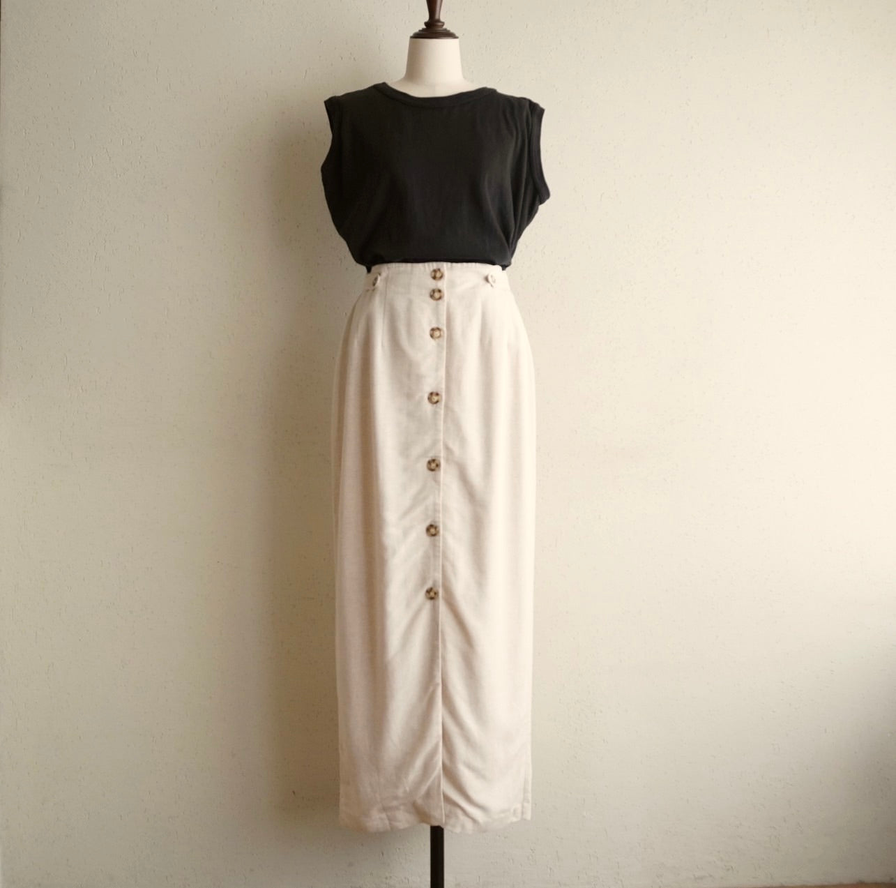 90s Button Design Skirt