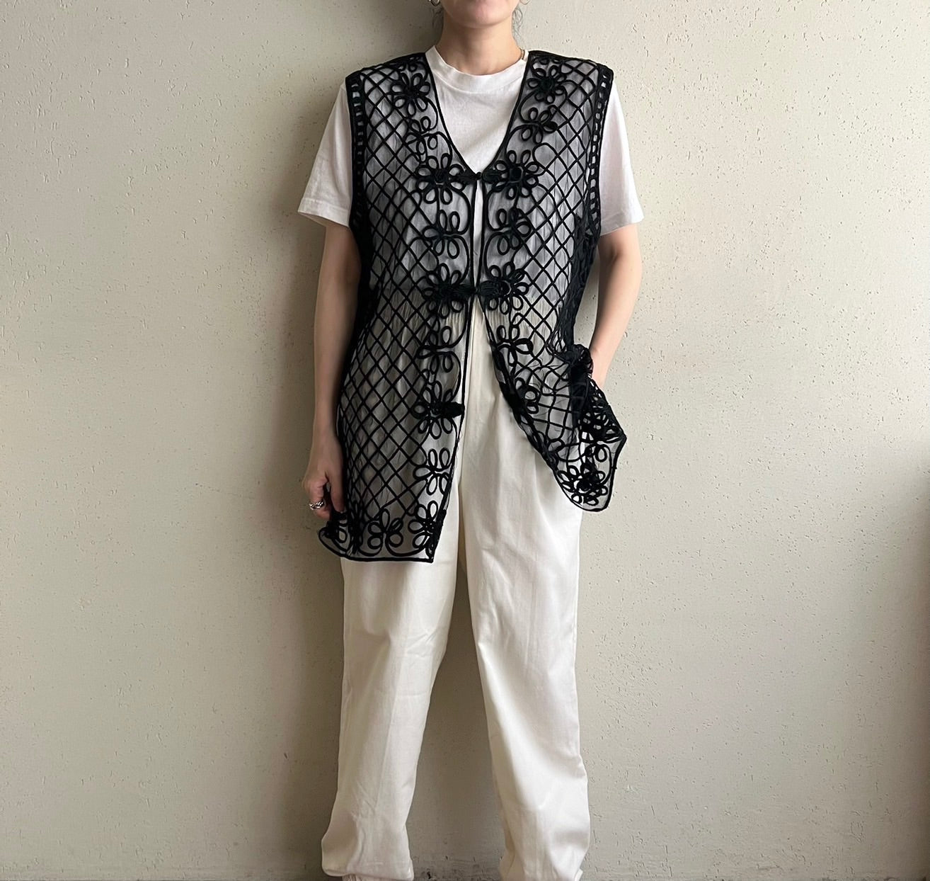 90s Sheer Mesh Vest