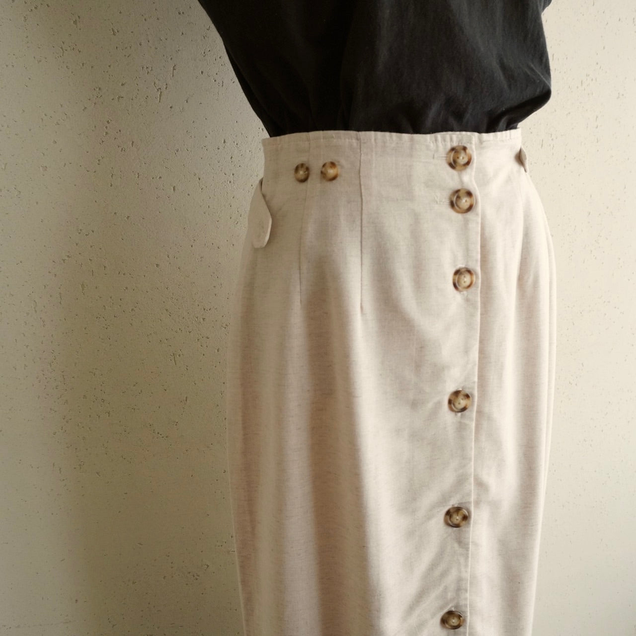 90s Button Design Skirt