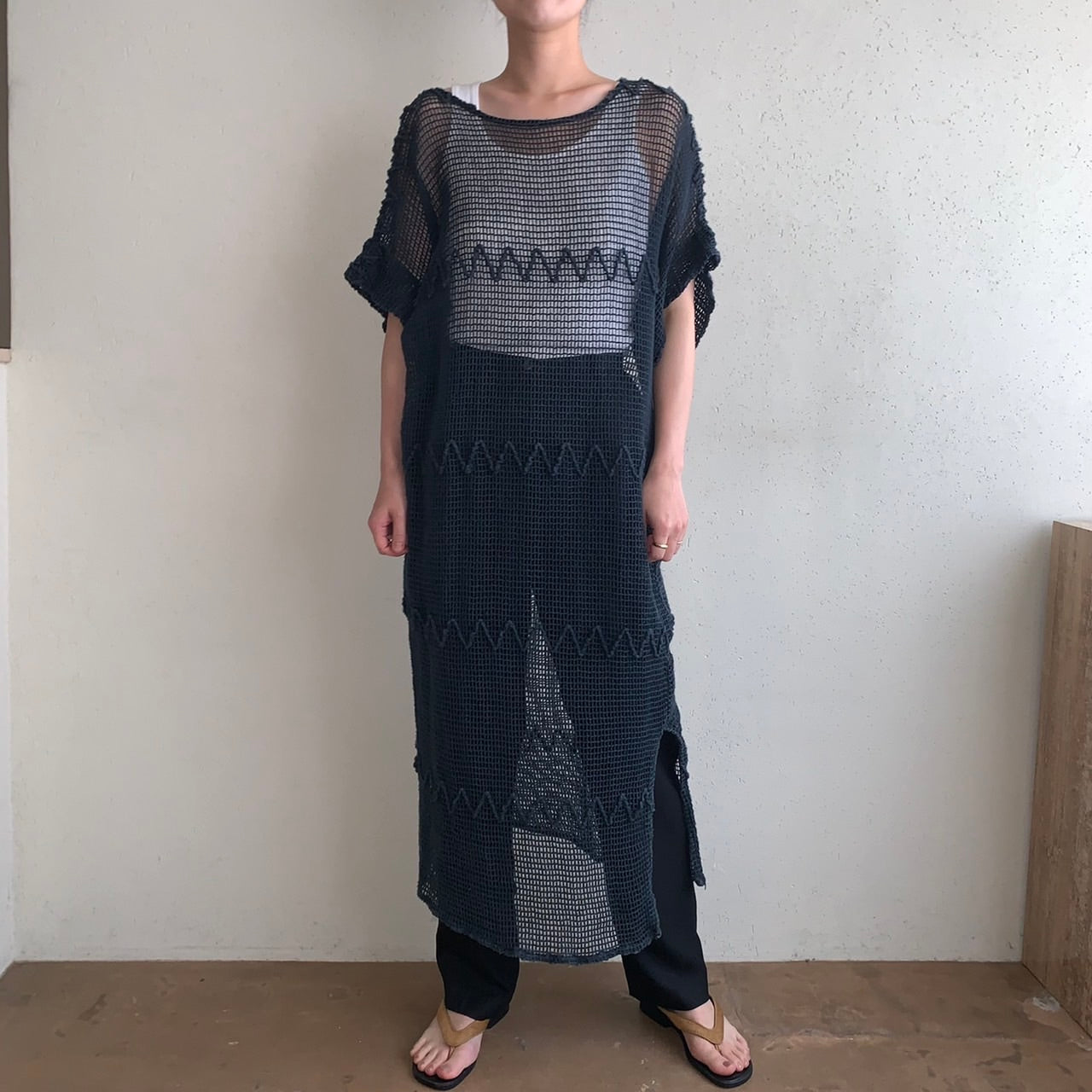 90s Crochet Dress Made in USA