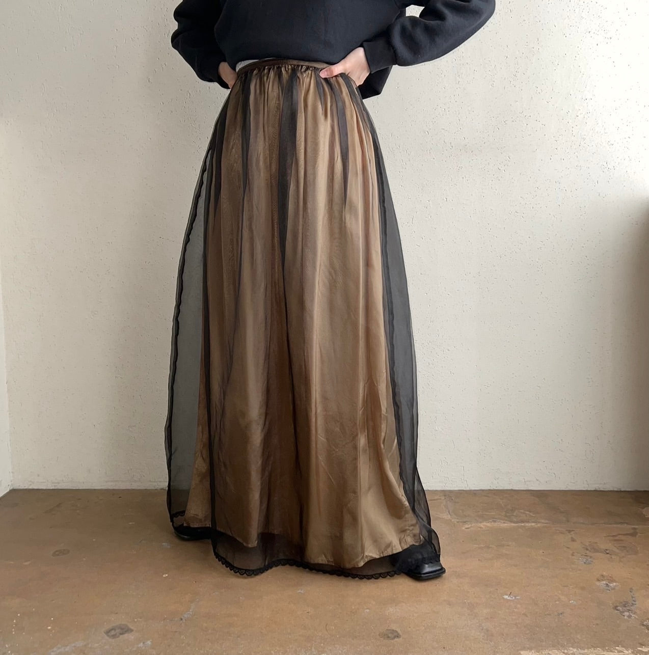 90s Sheer Skirt Made in USA