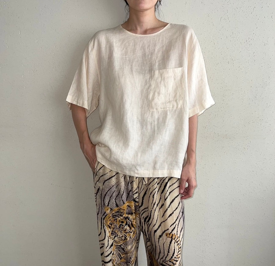 90s "Abercrombie&Fitch" Linen Top