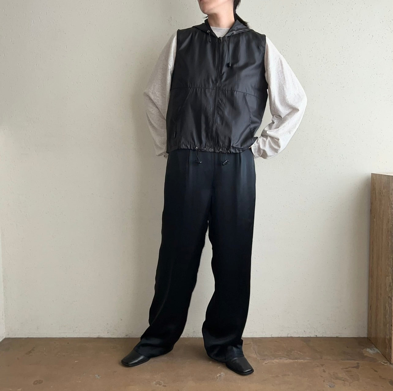 90s Hooded Vest Dead Stock