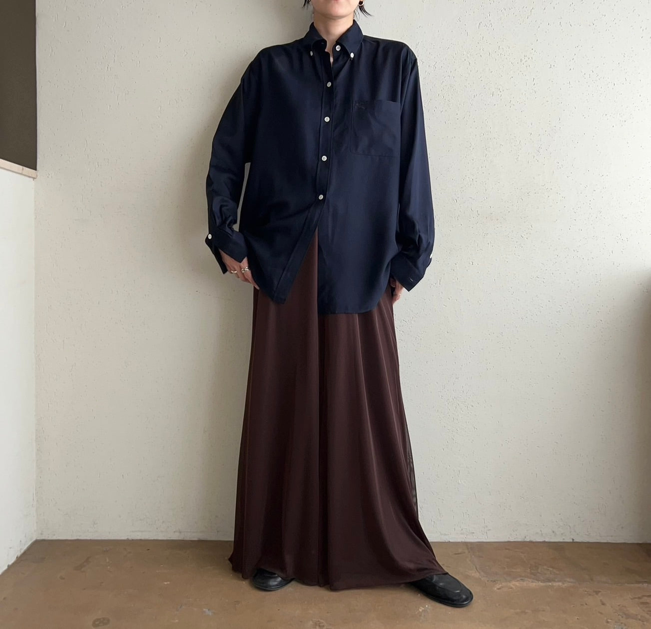 90s"Burberry's” Silk Shirt