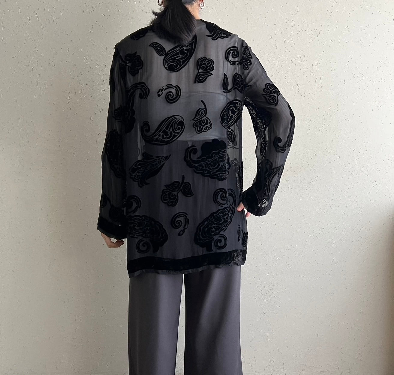 90s Sheer Design Robe