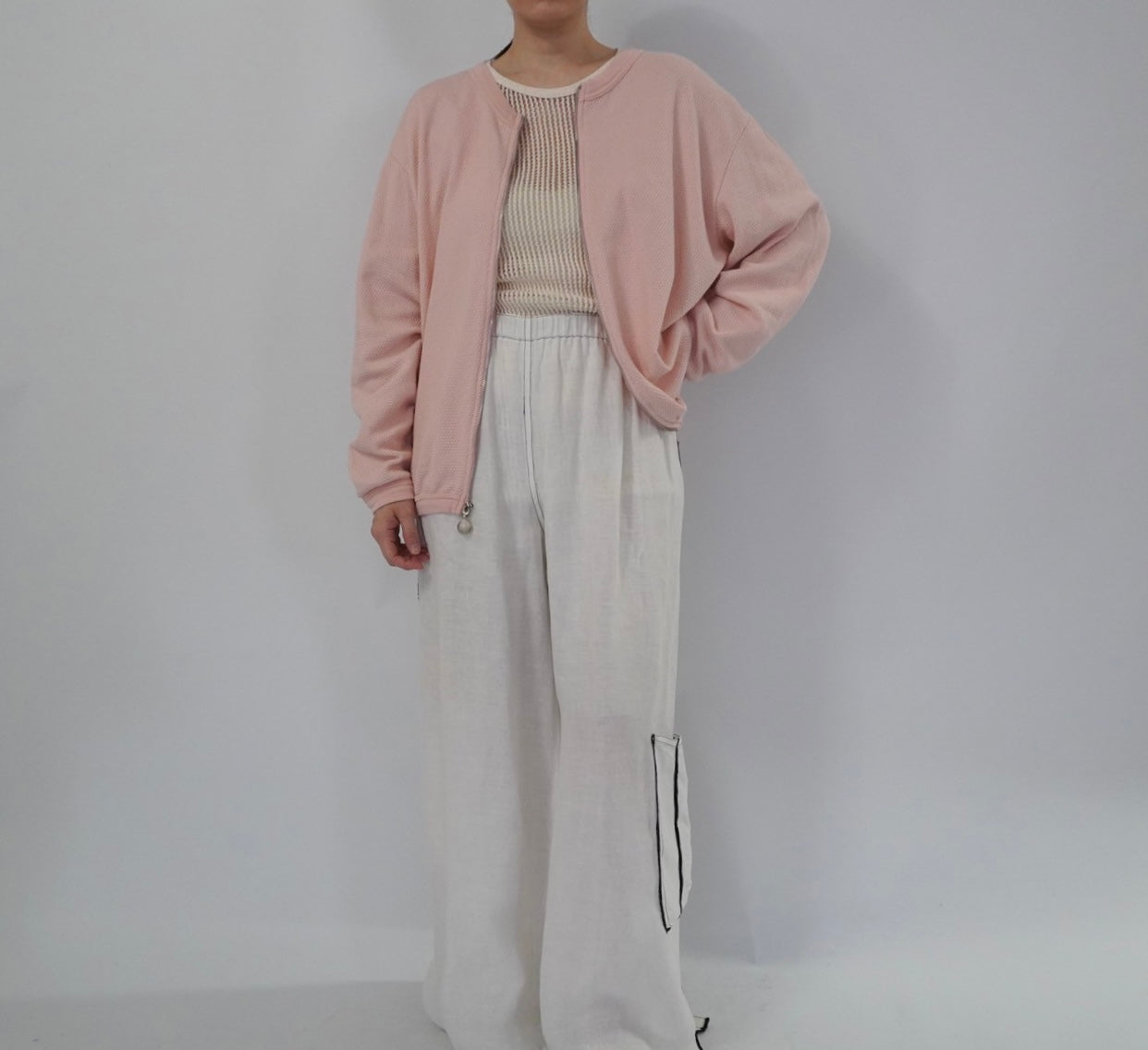 90s Linen Wide Pants