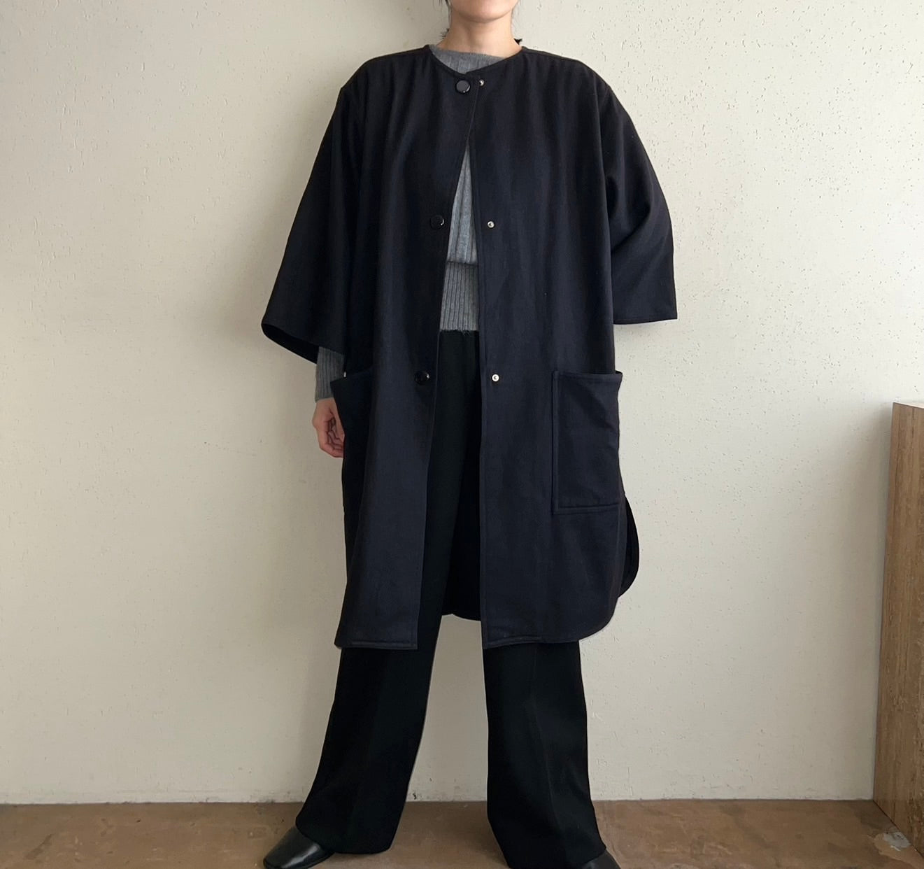 90s Navy Coat