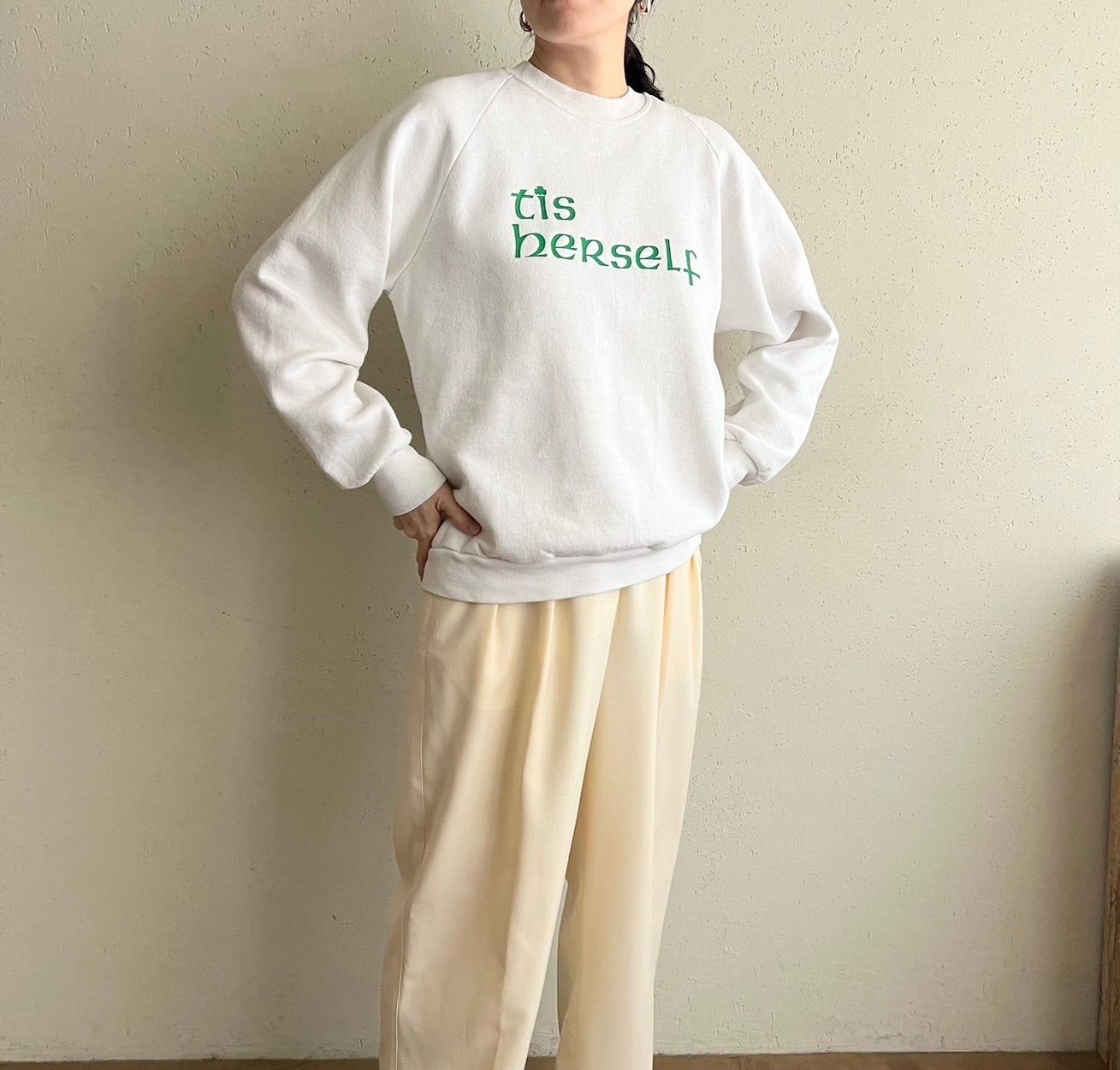 90s Printed Sweater Made in USA