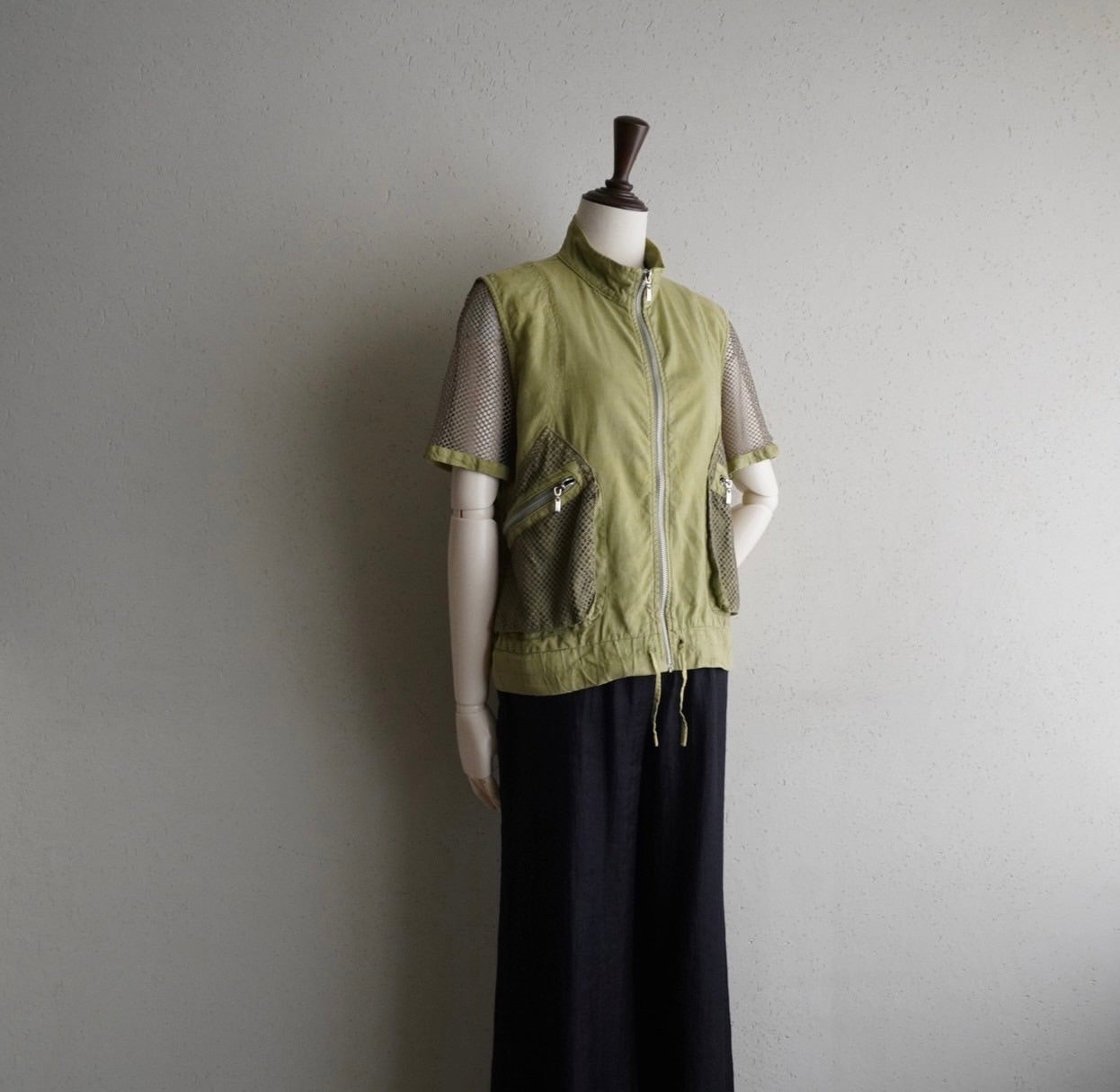 90s EURO Mesh Design Shirt , Jacket