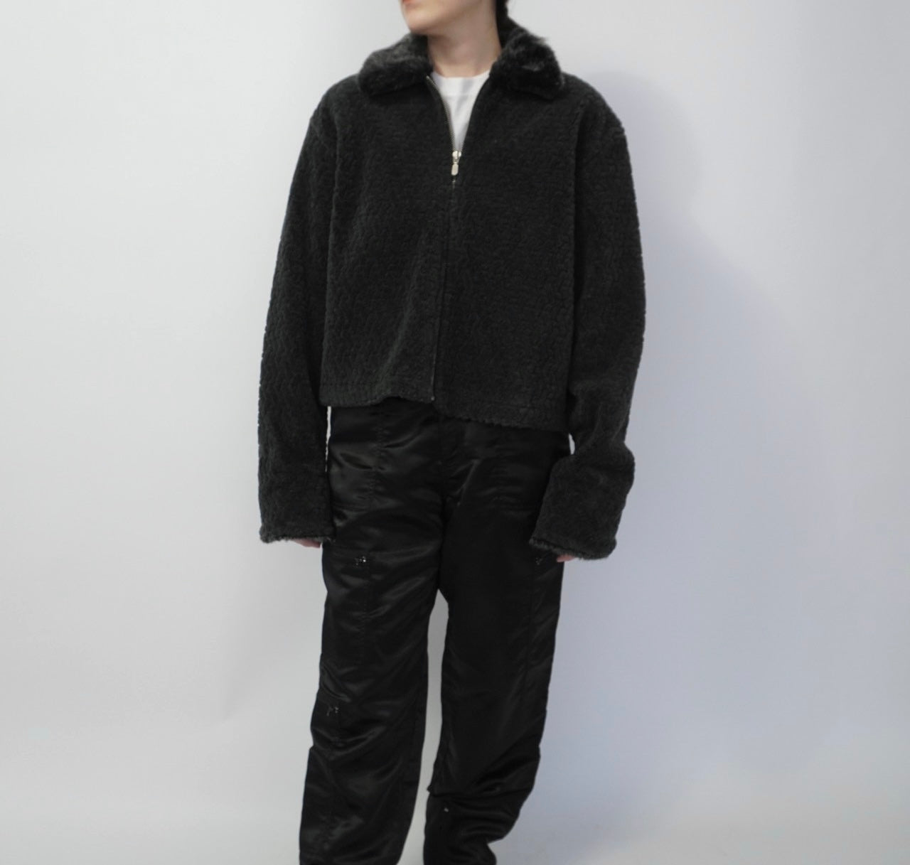 90s Fur Zip Jacket
