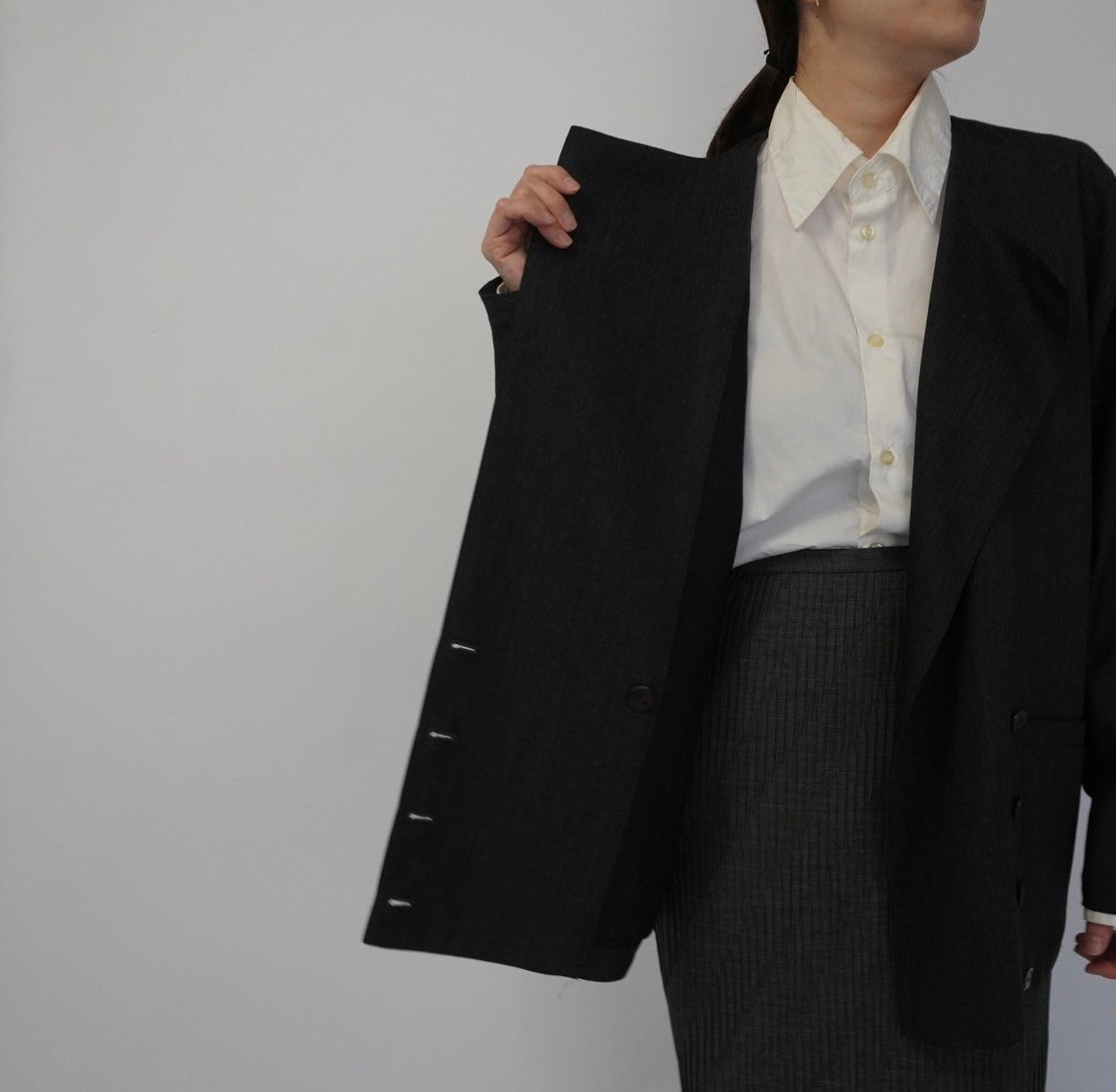 90s Design Wool Light Jacket
