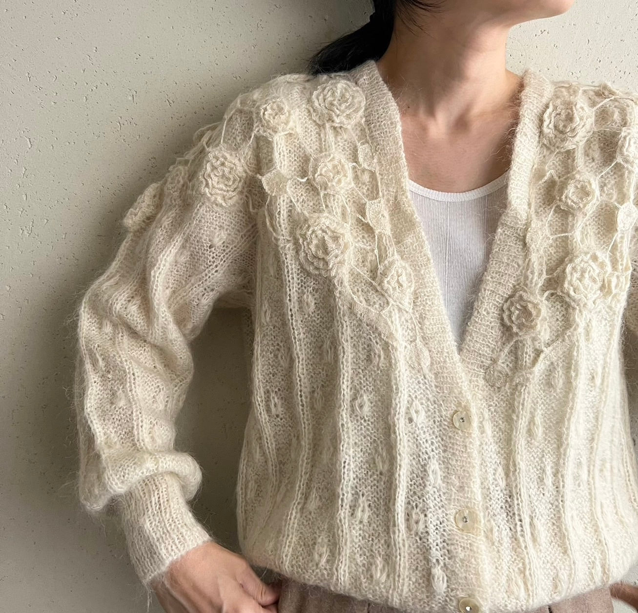 90s Design Knit Cardigan