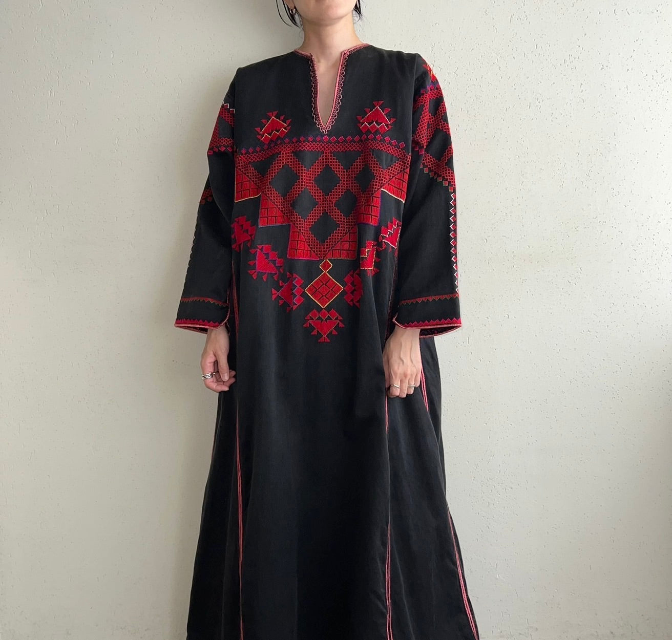 70s Embroidery Dress