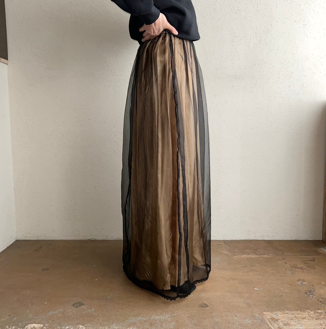 90s Sheer Skirt Made in USA