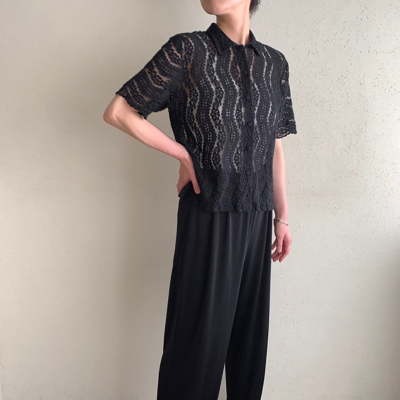 90s Lace Top Made in Italy