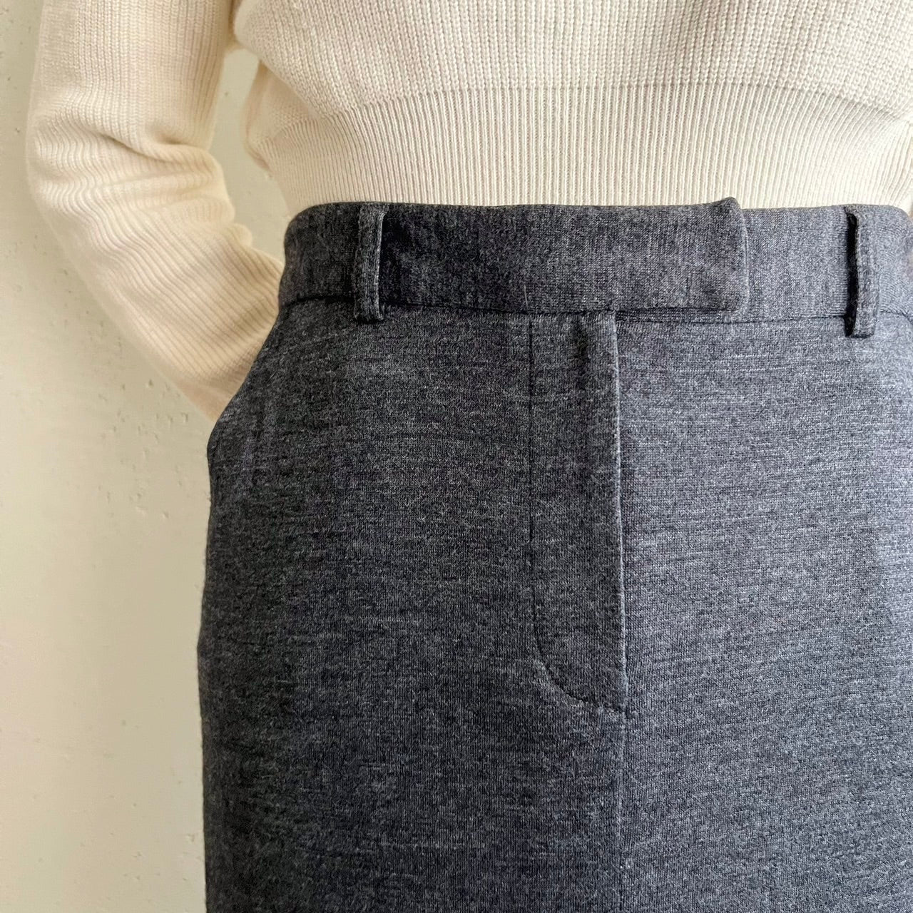 90s Wool Maxi Skirt Made in USA