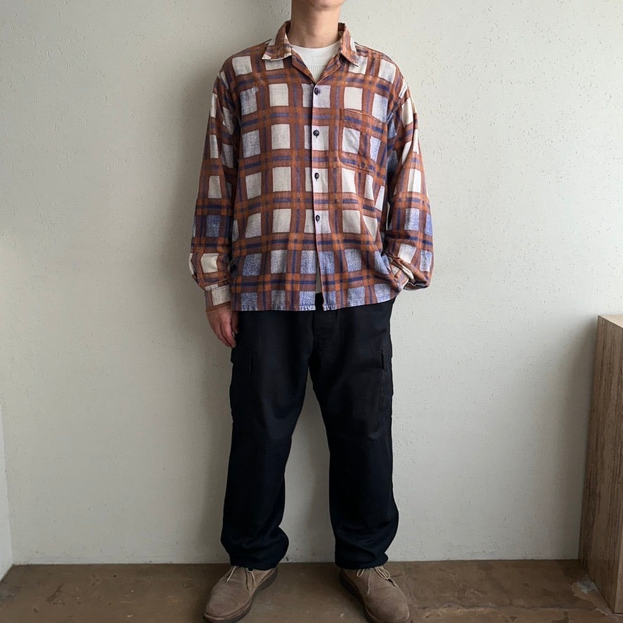 60s PILGRIM Plaid Shirt