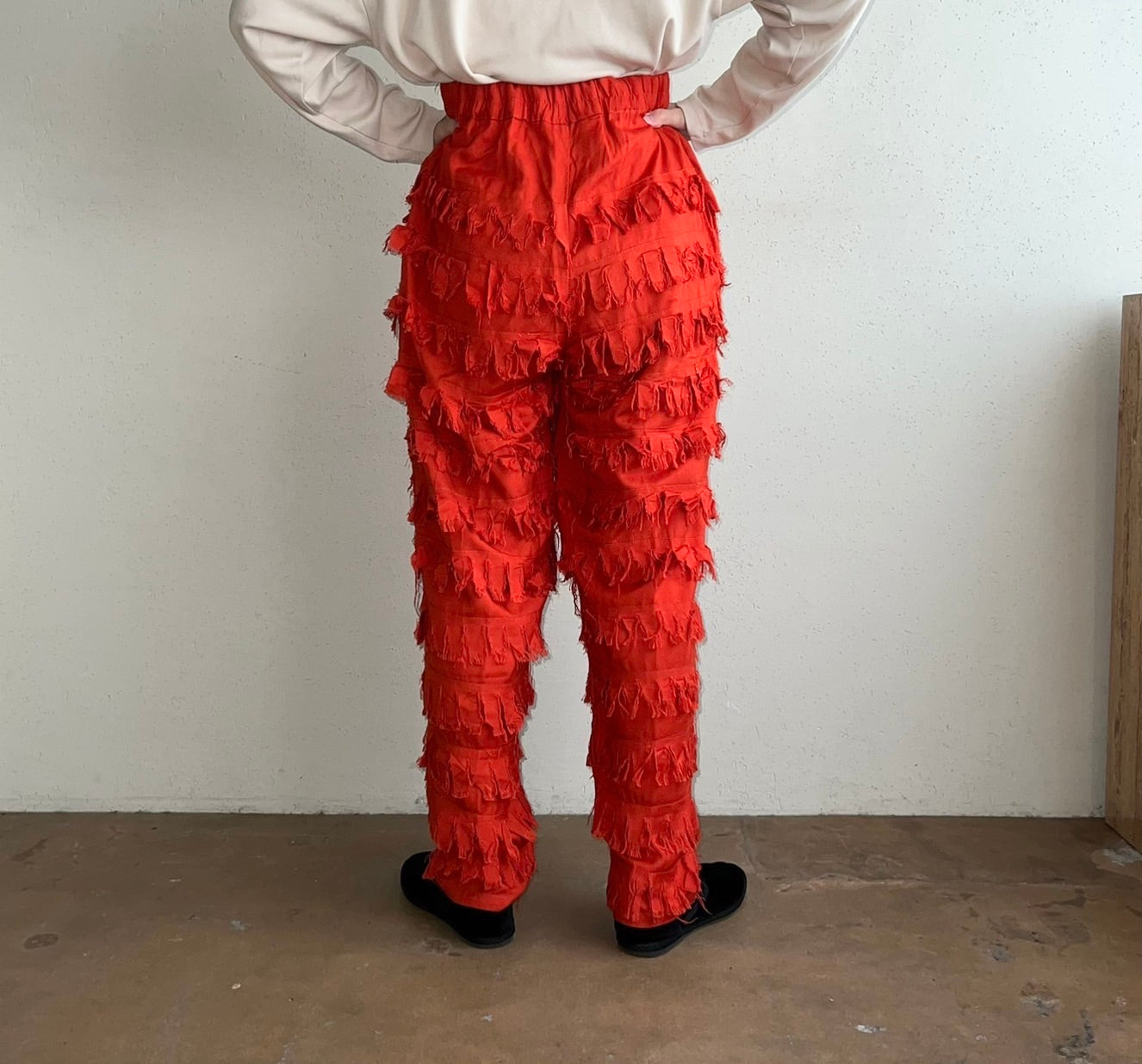 80s Rayon Fringe Pants