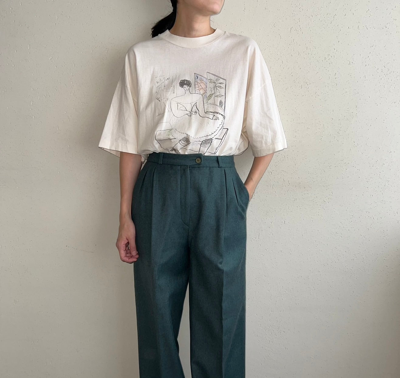 90s Printed T-shirt Made in USA