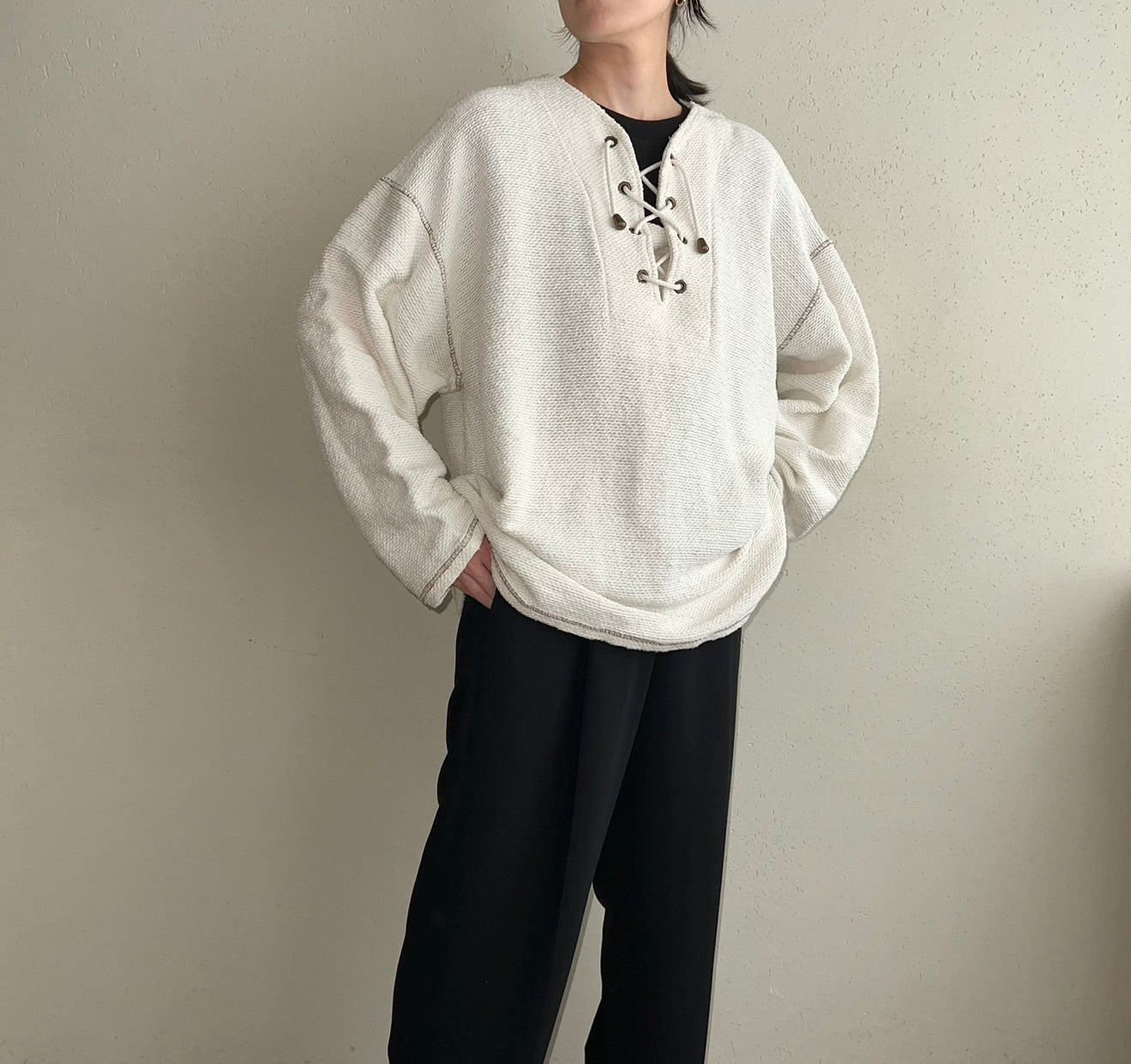 90s Lace Up Top