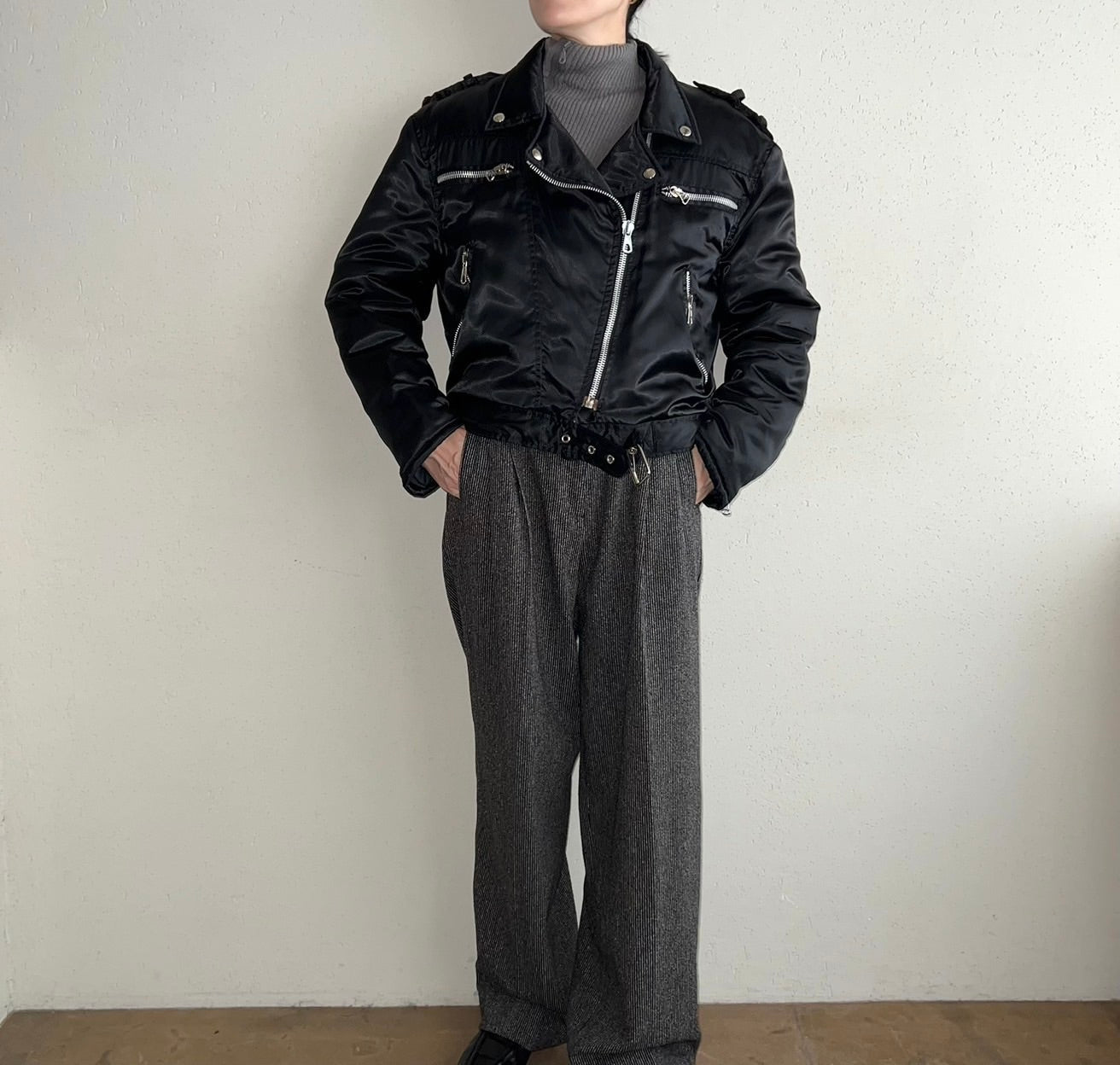 90s Nylon Riders Jacket Made in Italy