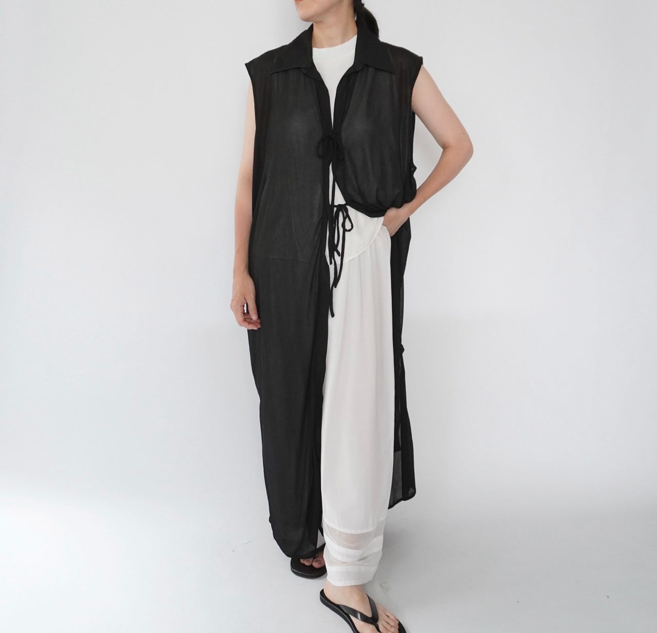 90s Sheer Maxi Robe