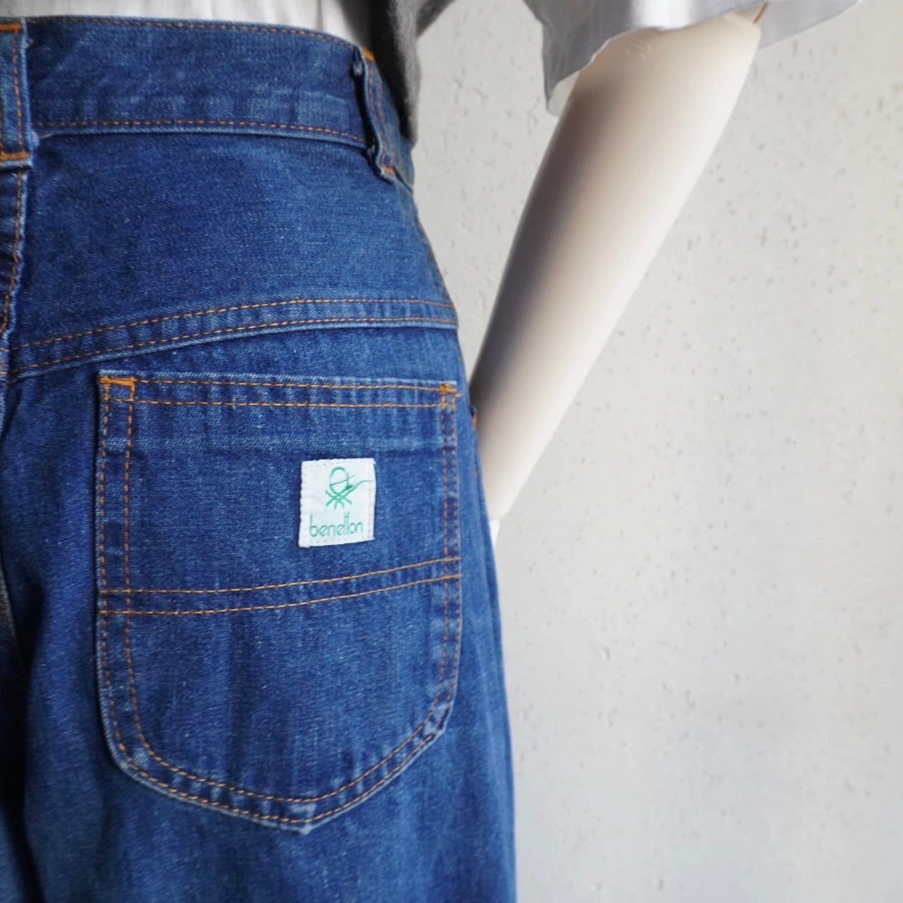 80s ”BENETTON" Wide Denim Pants
