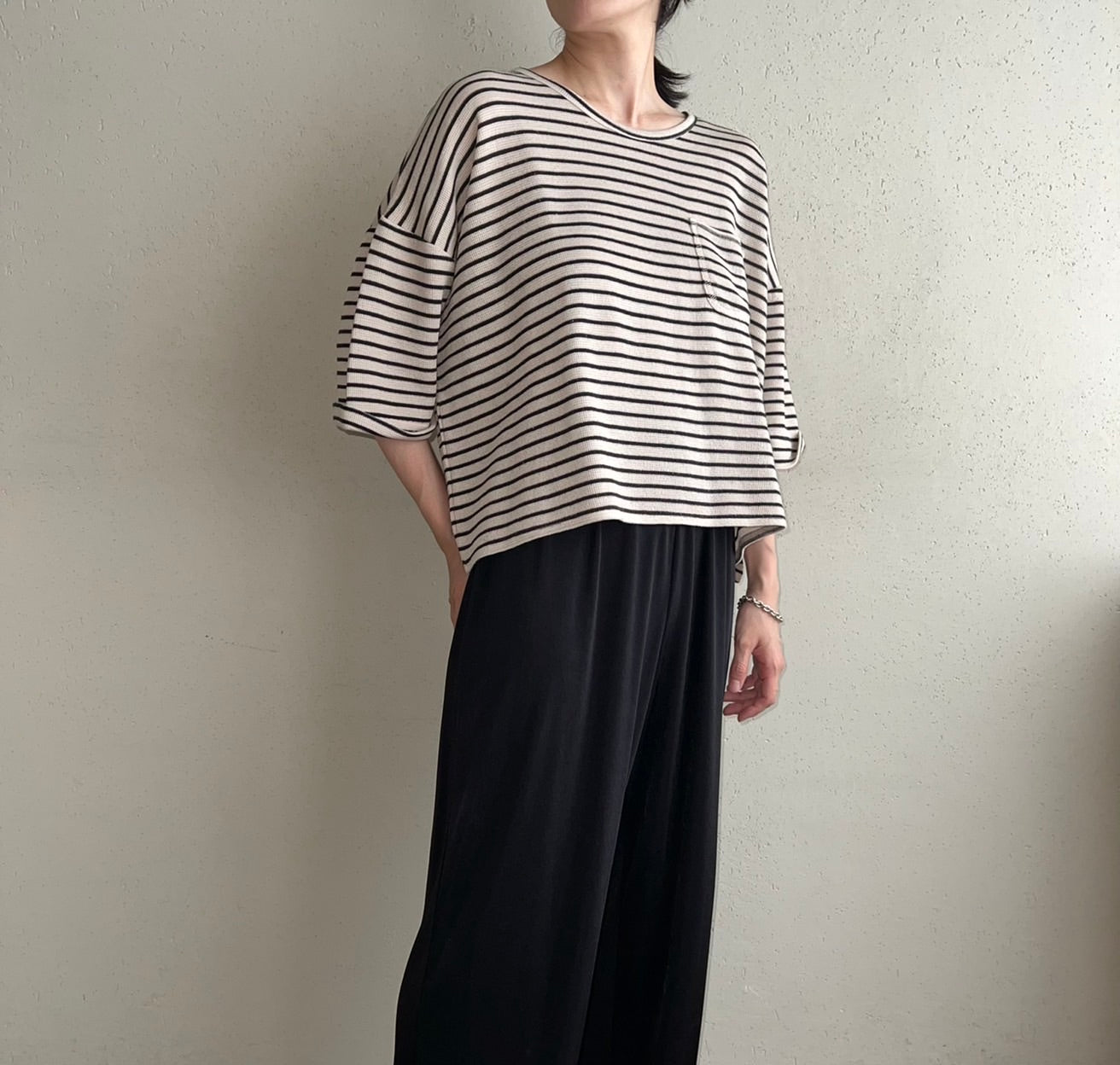 90s Striped Boxy Top