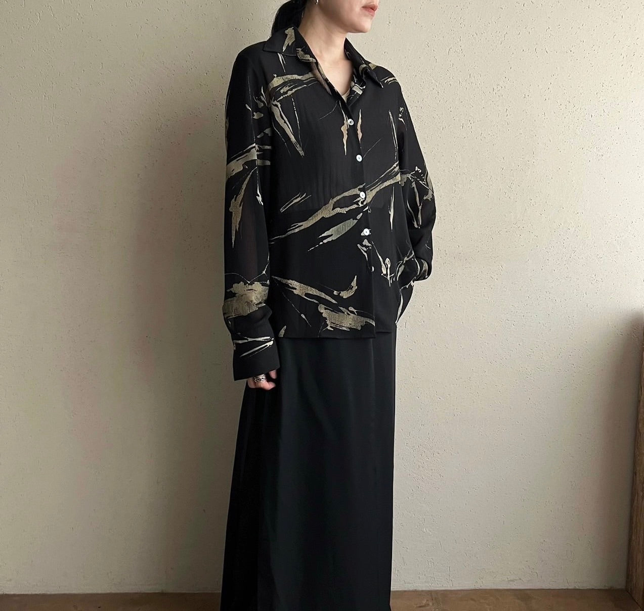 90s Sheer Shirt Made in Italy