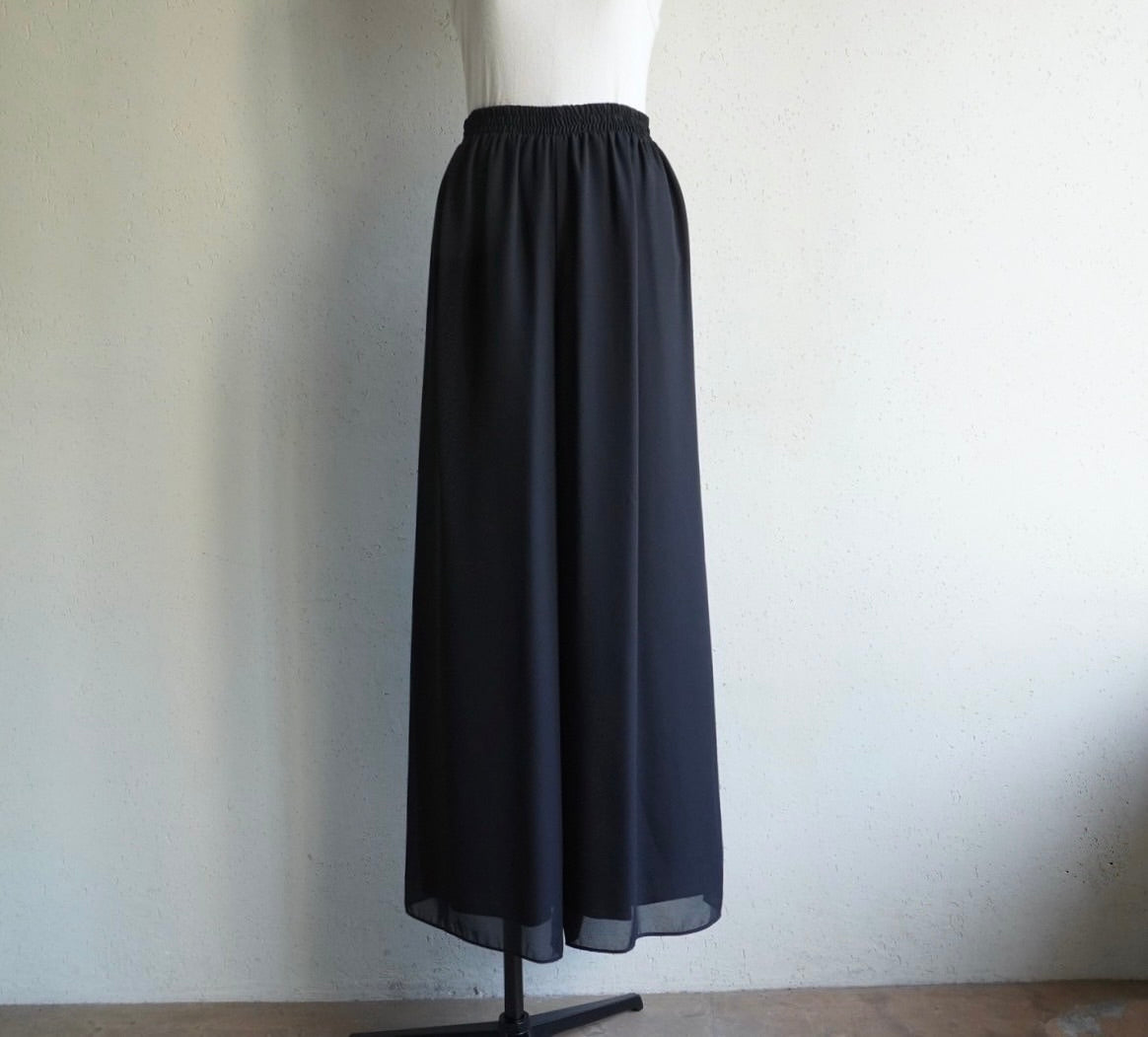 90s Black Wide Pants Made in USA