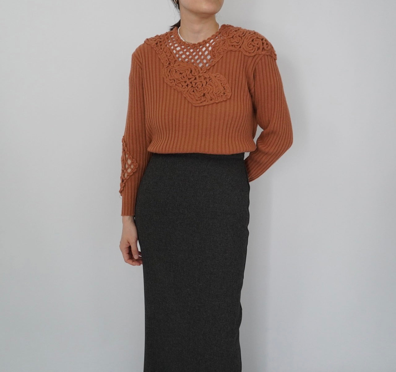 80s "Sensazioni" Ribbed Top Made in Italy