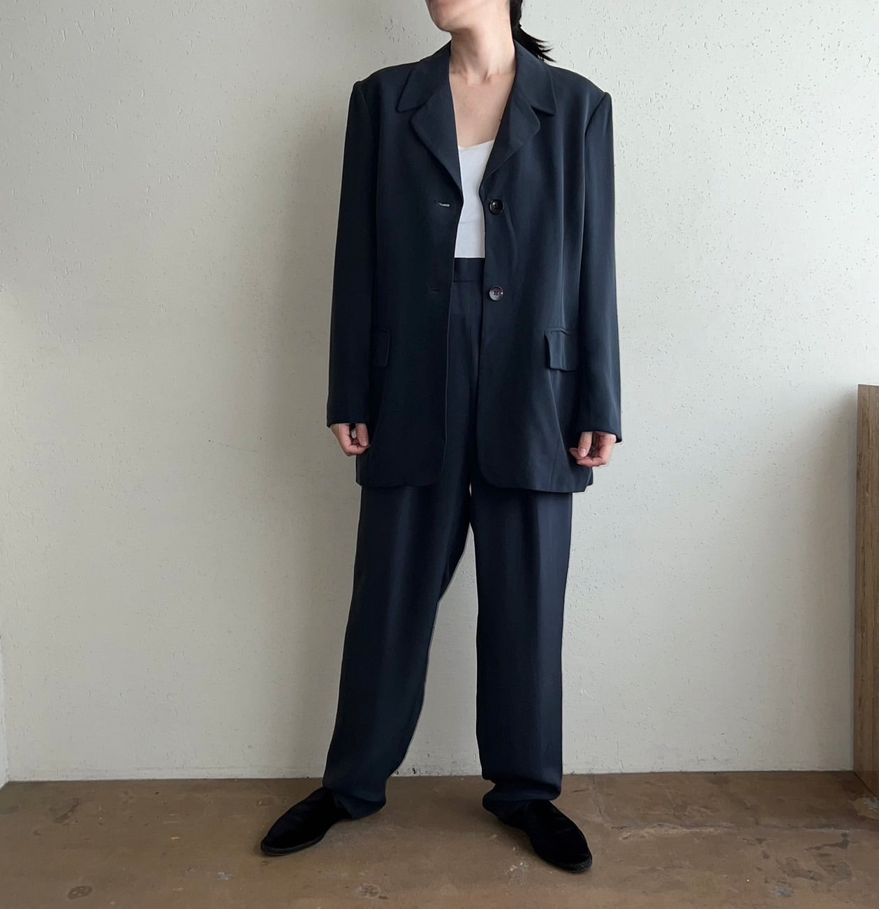 90s Silk Two-Piece Suit