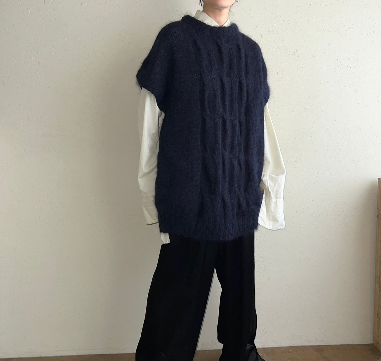 80s Navy Knit