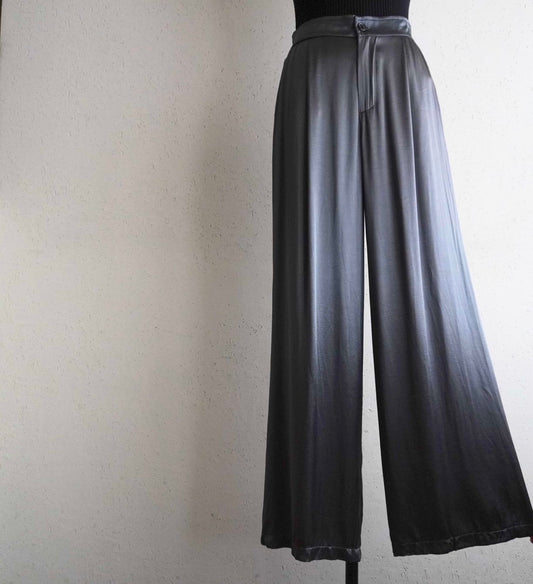 Shiny Wide Pants Made in Italy
