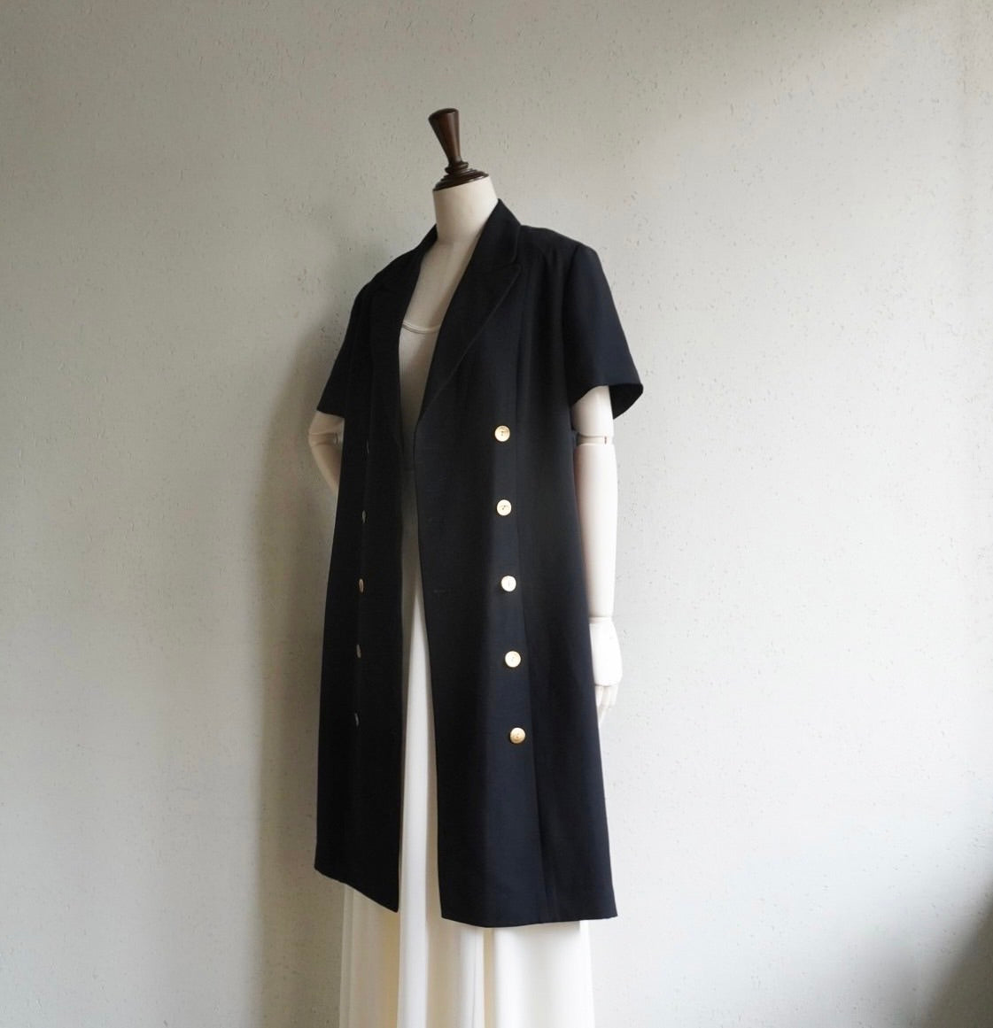90s Black Long Jacket,Dress