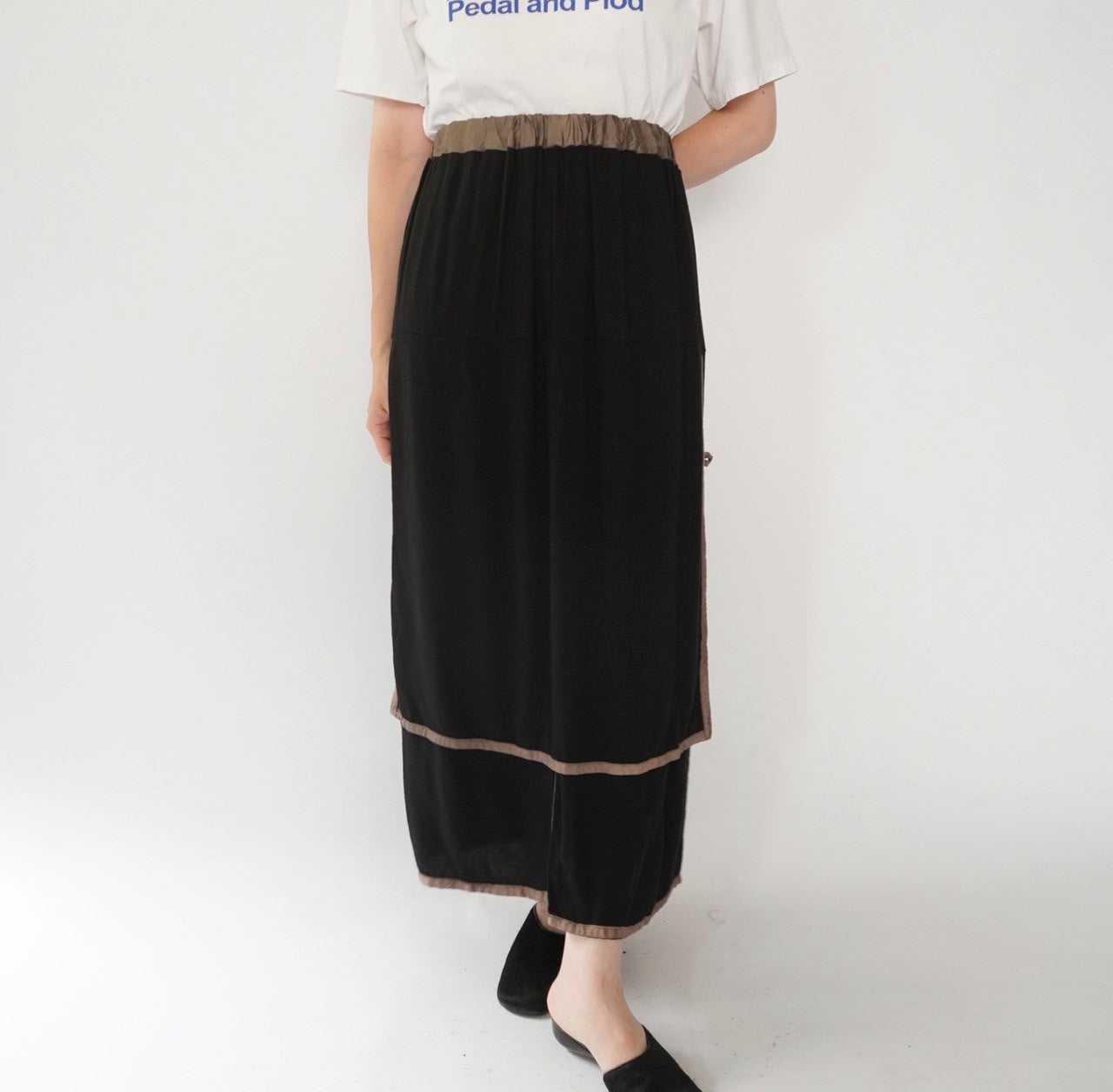 80s Rayon Design Skirt